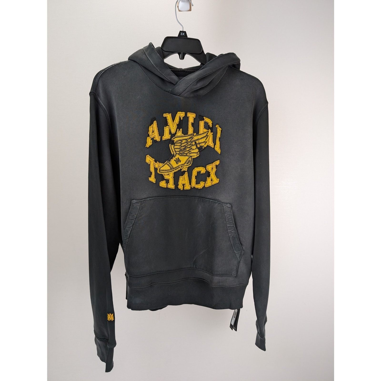 Amiri o1rshd1 Q:2 / Track Hoodie in Faded Black Size US M / EU 48-50 / 2 - 7 Thumbnail