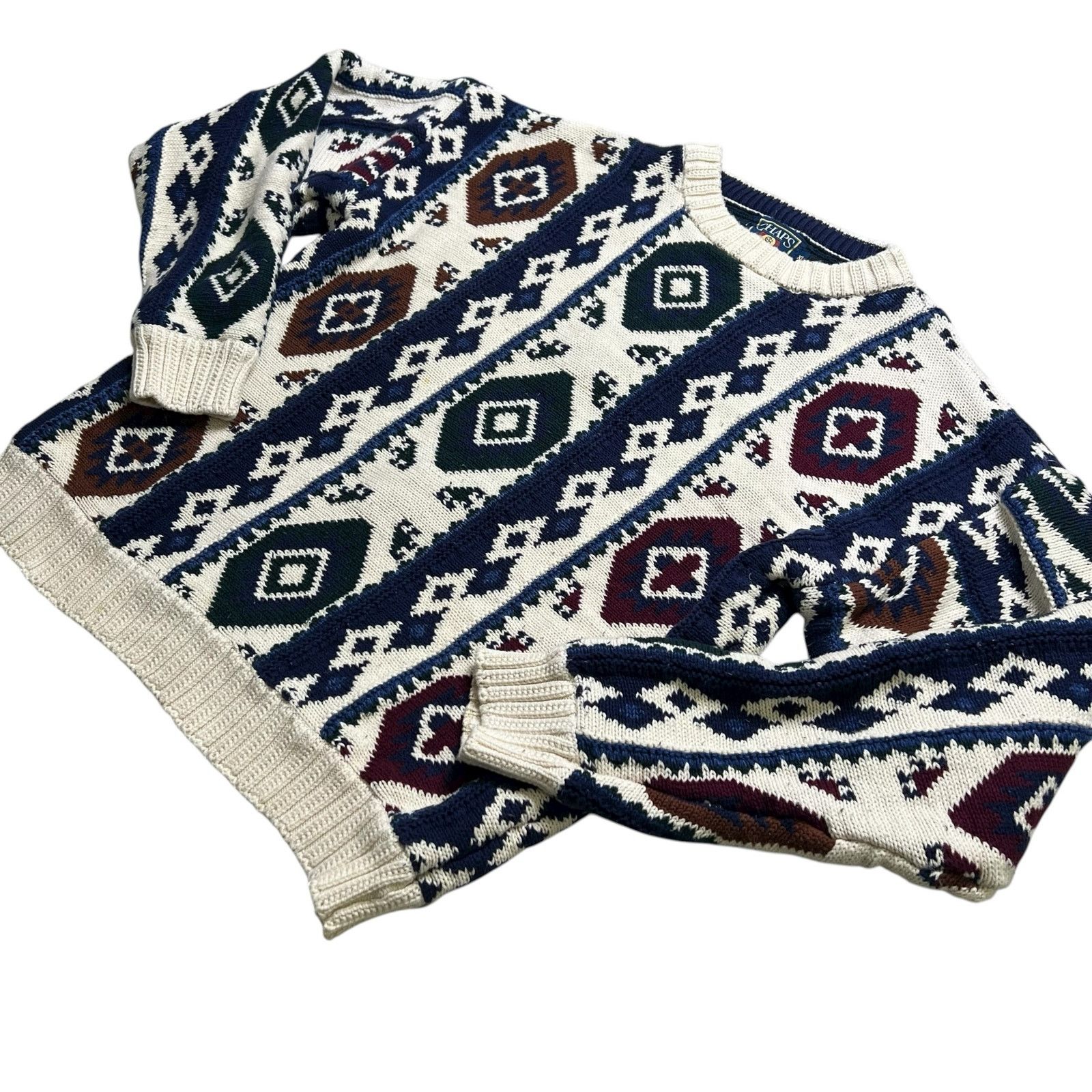 Ralph Lauren Vintage Chaps Ralph Lauren Aztec Knit Sweater XL Size US XL / EU 56 / 4 - 2 Thumbnail