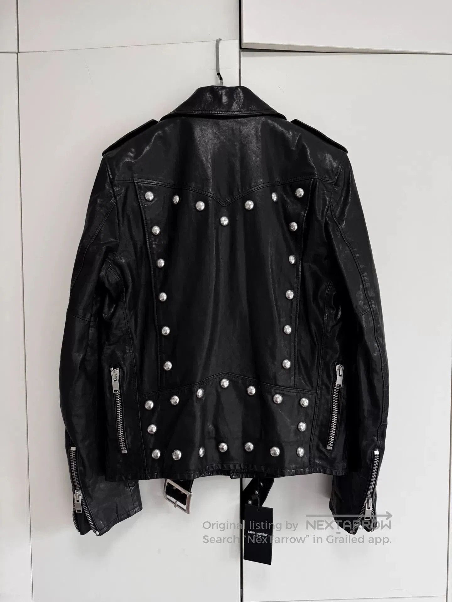 Hedi Slimane Saint Laurent Hedi Studded Leather Jacket. Size US S / EU 44-46 / 1 - 5 Thumbnail