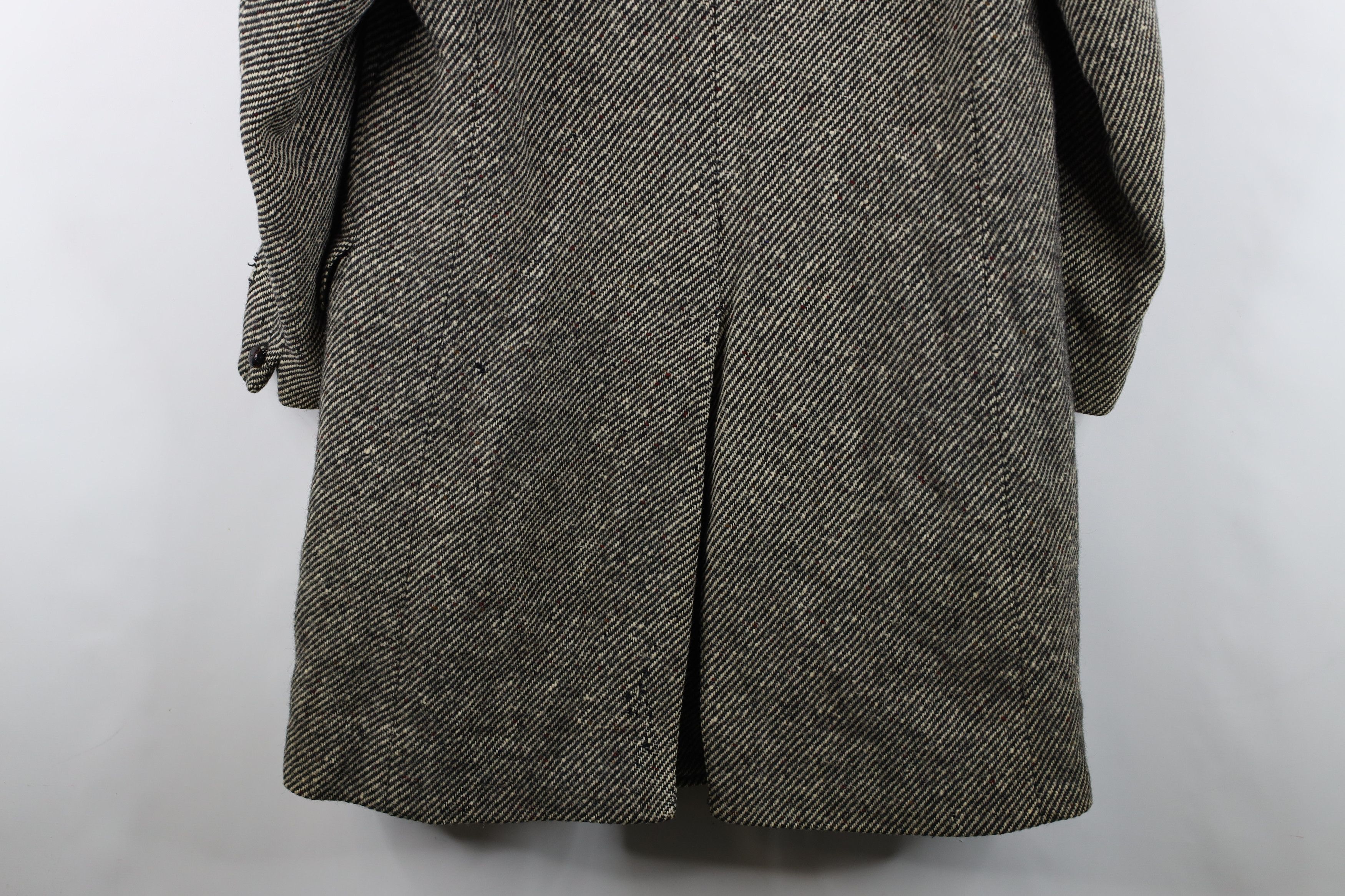 Vintage Vintage 60s Streetwear Fleck Wool Tweed Trench Coat USA Size US L / EU 52-54 / 3 - 17 Thumbnail