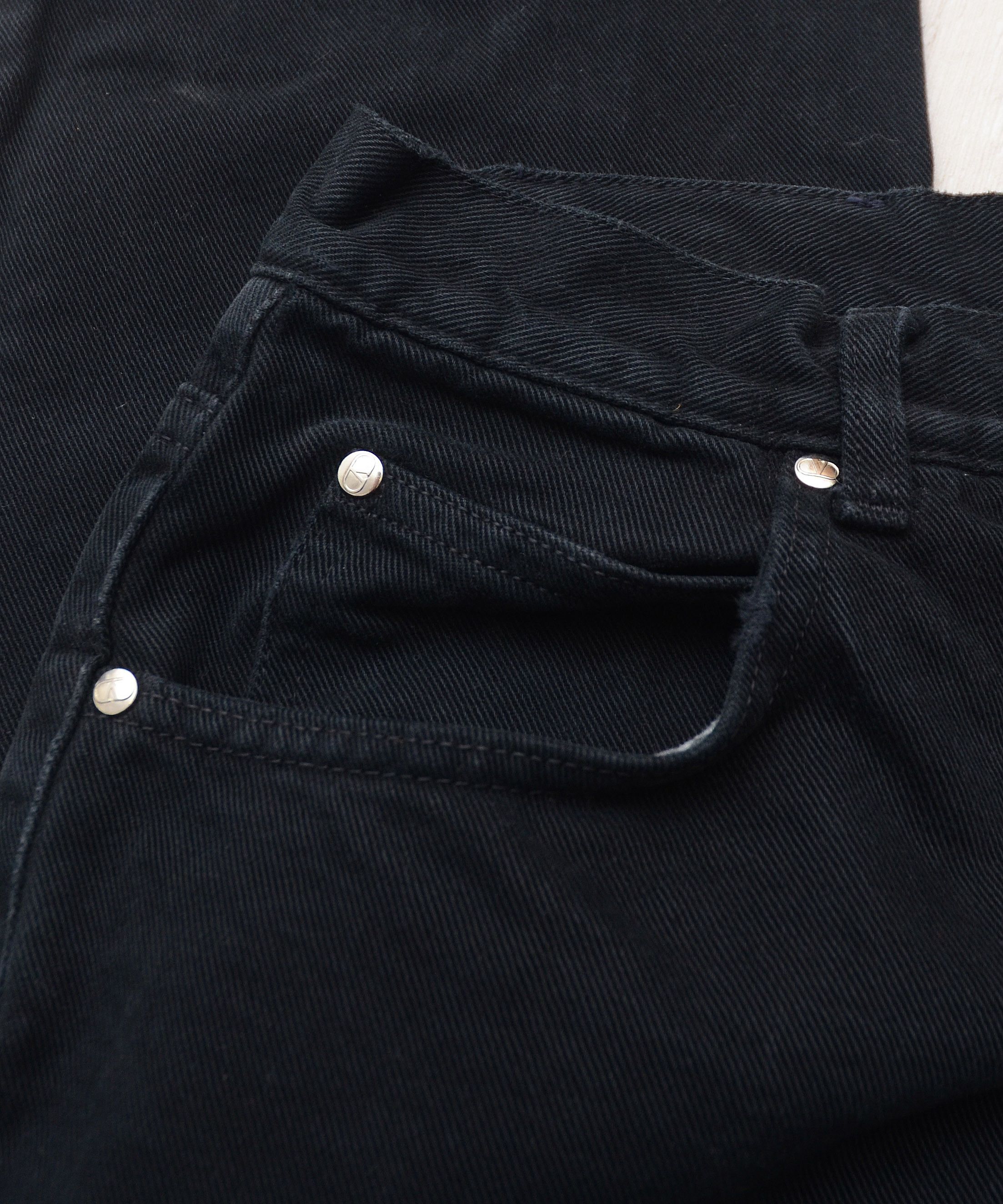 Valentino × Vintage Valentino Jeans Vintage 90s Black Pants Luxury Y2K Size US 34 / EU 50 - 10 Thumbnail