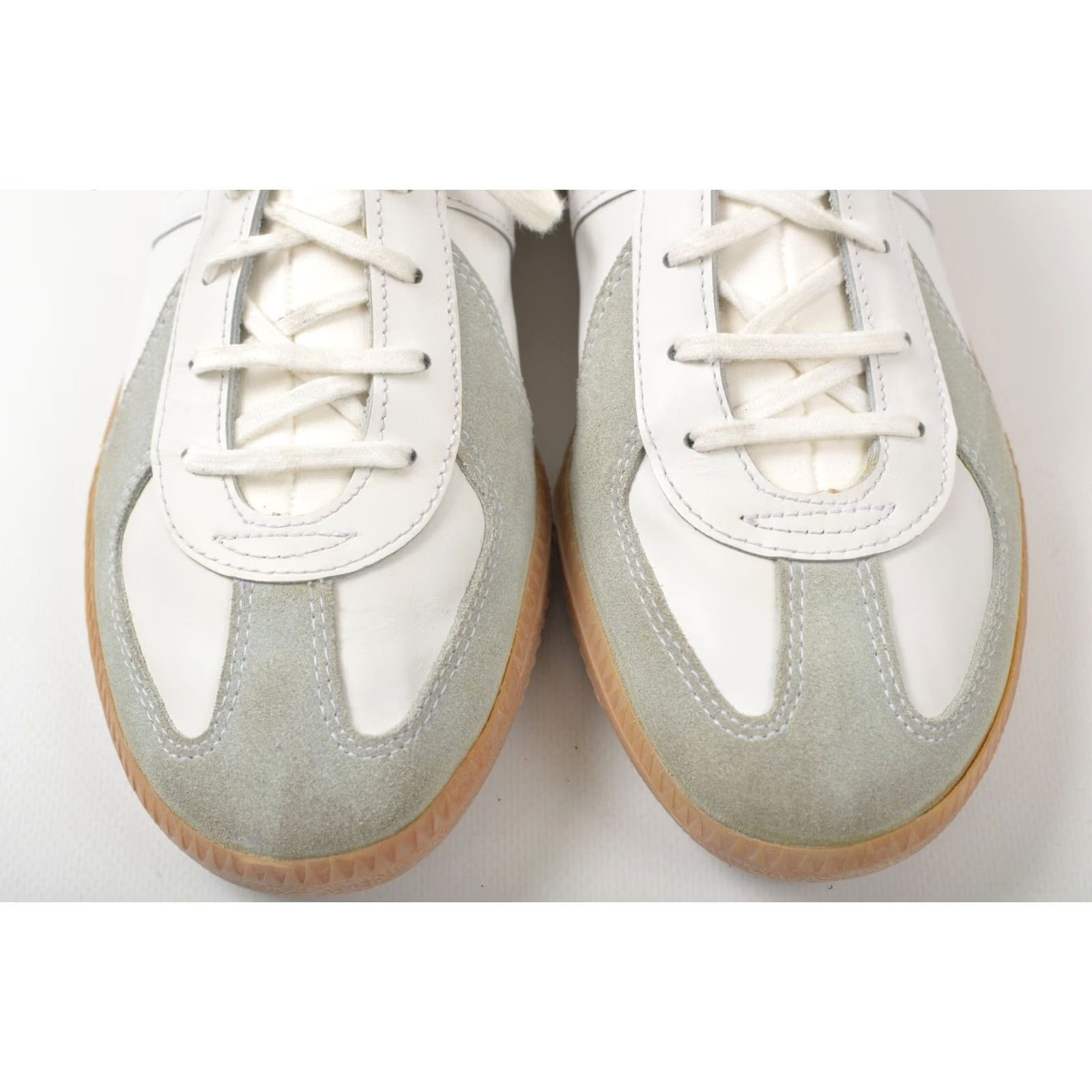 Vintage BW Sport Vintage White Leather Sneakers 265 01.11.6414 Mens US 8.5 Leather Sneaker White Shoes Sports Casual footwear Size US 9 / EU 42 - 3 Thumbnail