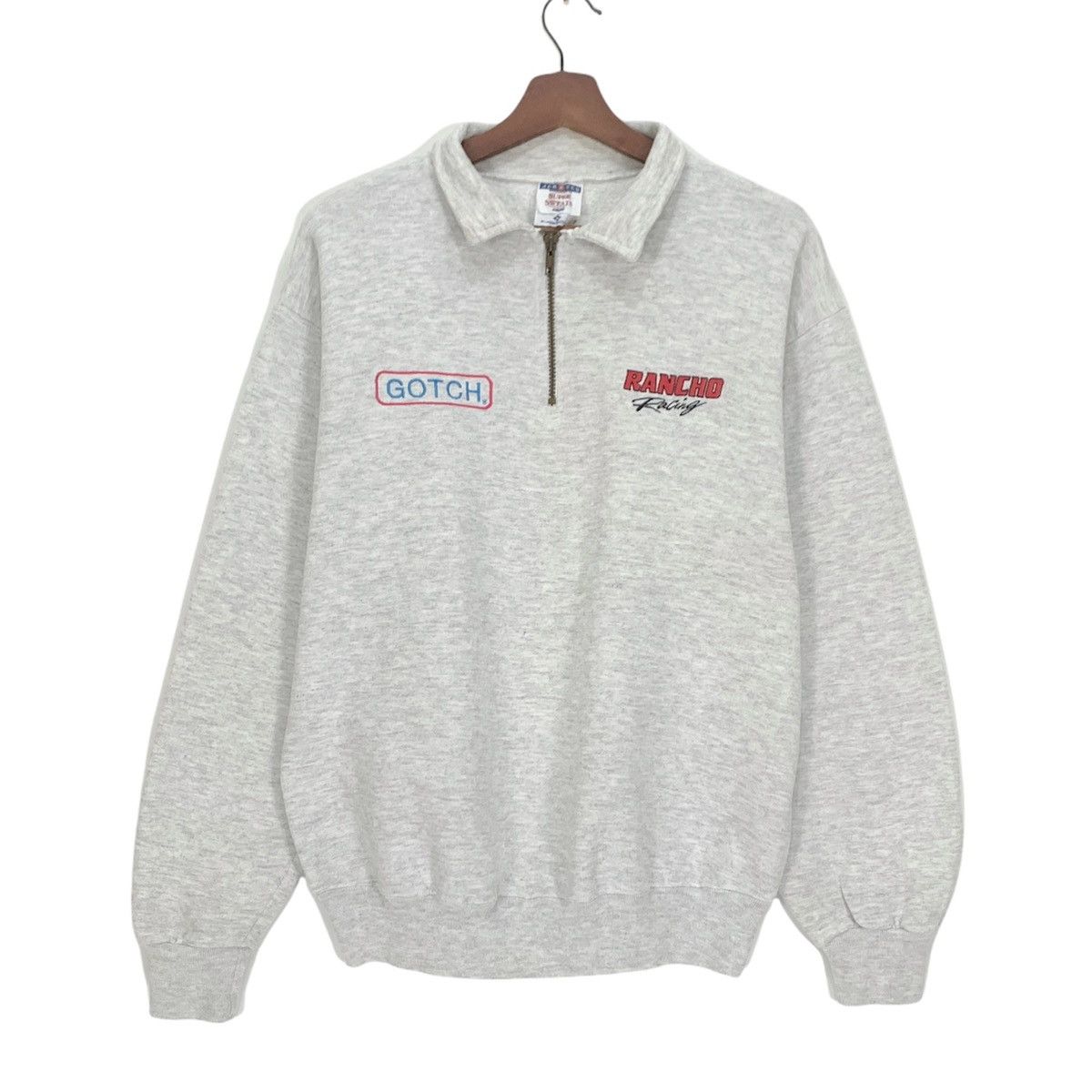 Jerzees × Vintage Vintage 90s Jerzees Gotch Rancho Racing Sweatshirt Size US M / EU 48-50 / 2 - 1 Thumbnail