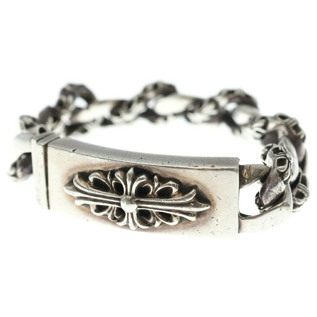 Chrome Hearts Chrome Hearts ID Floral Cross Fancy Link Bracelet 11 Size ONE SIZE - 1 Thumbnail