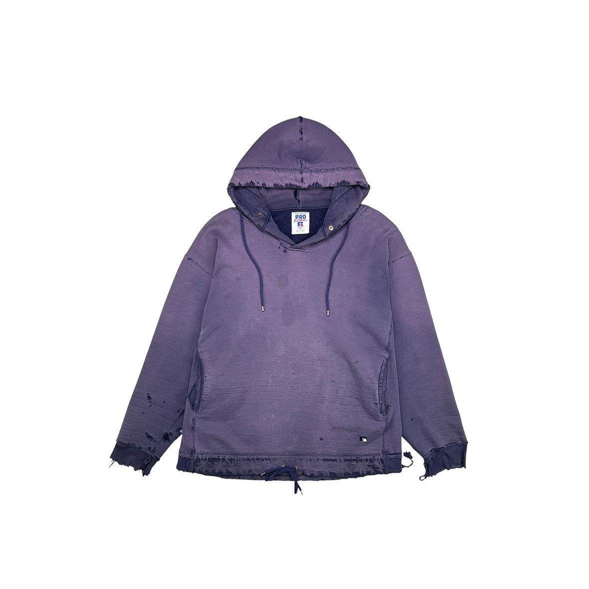 Russell Athletic VINTAGE 80'S THRASHED FADED PURPLE RUSSELL HOODIE Size US XL / EU 56 / 4 - 1 Thumbnail