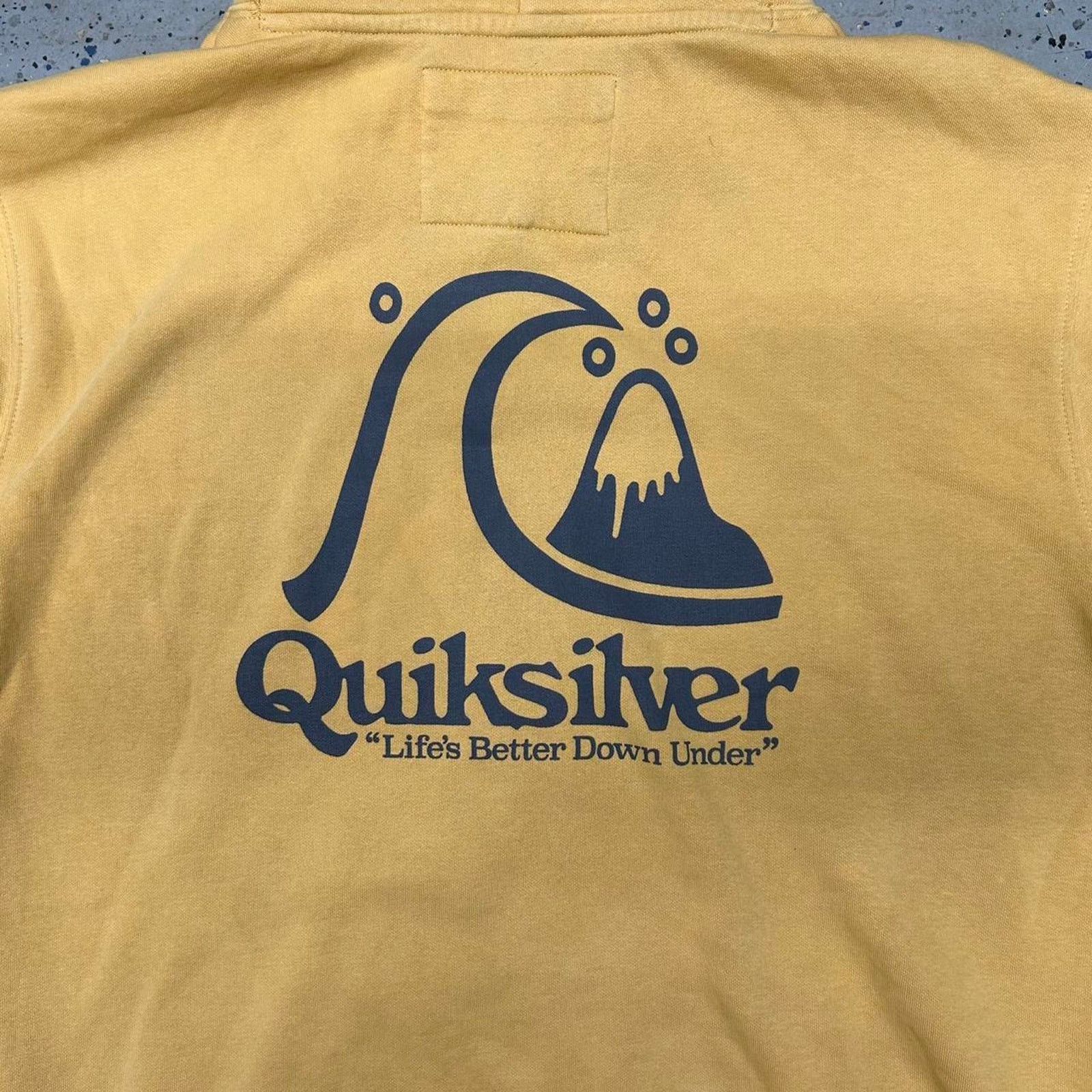 Quiksilver Yellow Quiksilver surf hoodie Size US XL / EU 56 / 4 - 6 Thumbnail