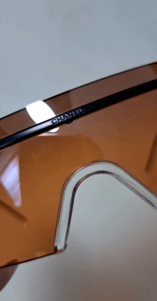 Chanel Chanel Sunglasses 4033 Mask CC Rhinestone Logo Rimless Size ONE SIZE - 7 Thumbnail
