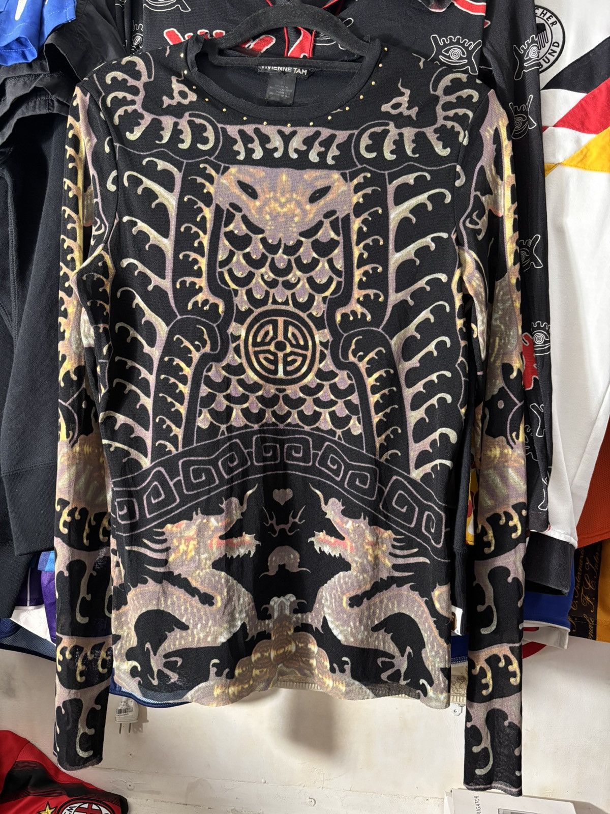 Vivienne Tam Vivienne Tam Mesh Dragon Long Sleeve Size M / US 6-8 / IT 42-44 - 1 Thumbnail