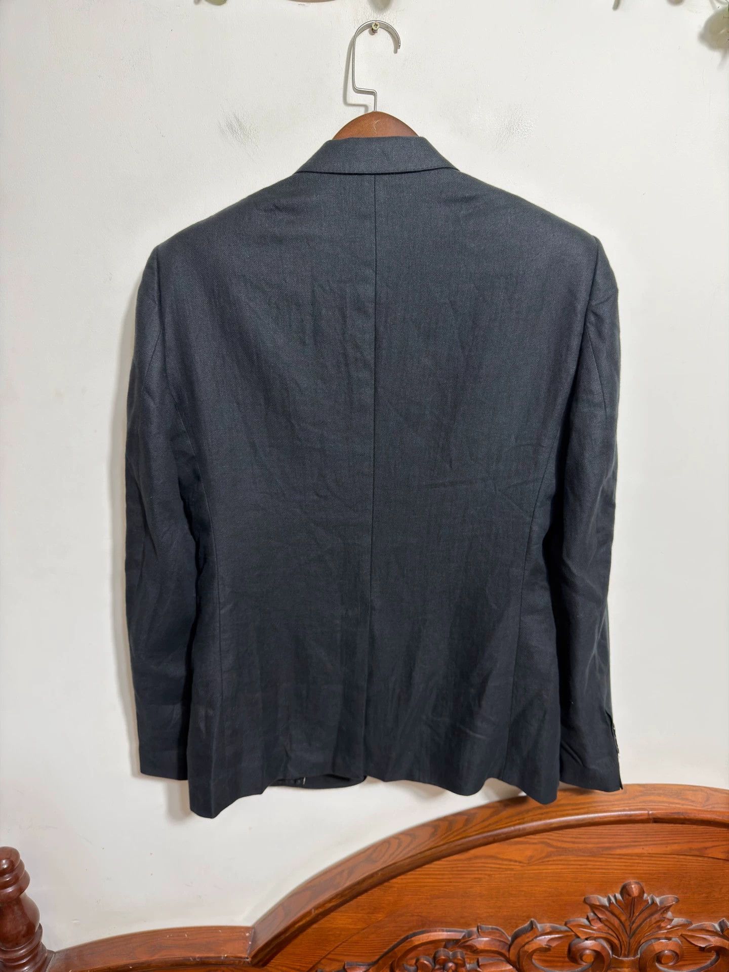 Dolce & Gabbana DG Linen Black Slim Blazer 52 Size 52R - 2 Thumbnail