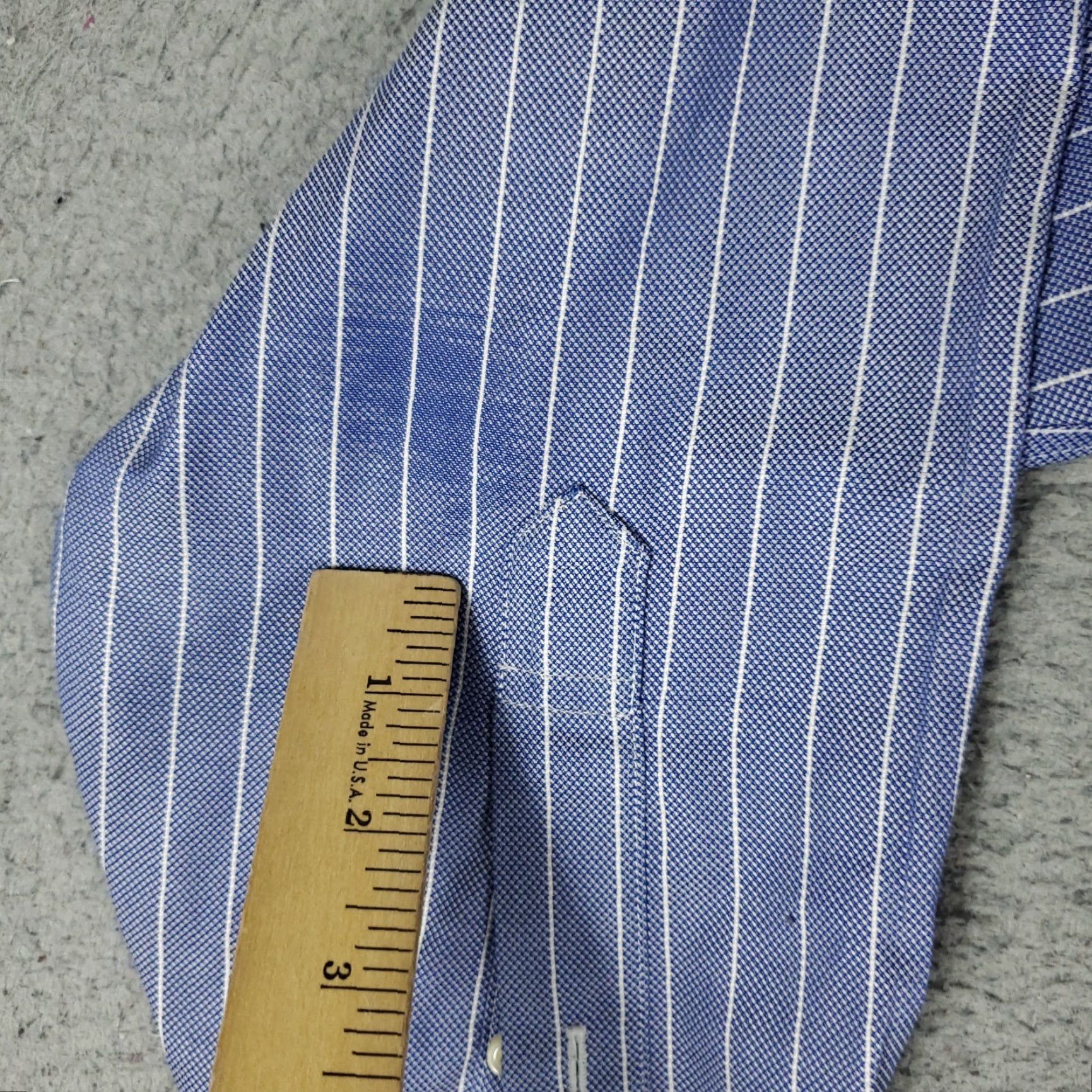 Brooks Brothers Brooks Brothers Shirt Mens 16.5 Blue Striped Dress Button Up Long Sleeve Size 46R - 3 Thumbnail
