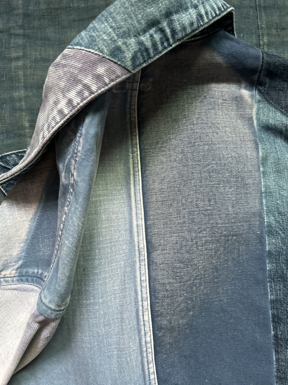 Kapital Kapital Boro Damaged Patchwork Repaired Denim Jacket Size US M / EU 48-50 / 2 - 14 Thumbnail