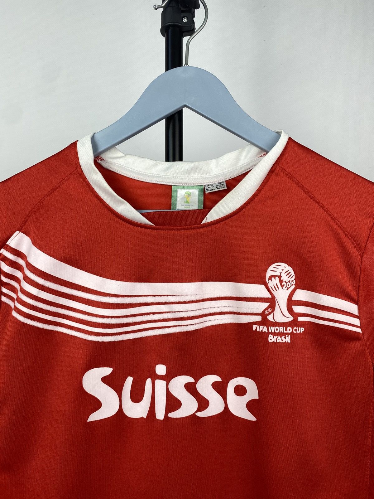 Vintage Vintage Suisse FIFA Brasil 2014 Soccer Jersey T Shirt Size US M / EU 48-50 / 2 - 5 Thumbnail