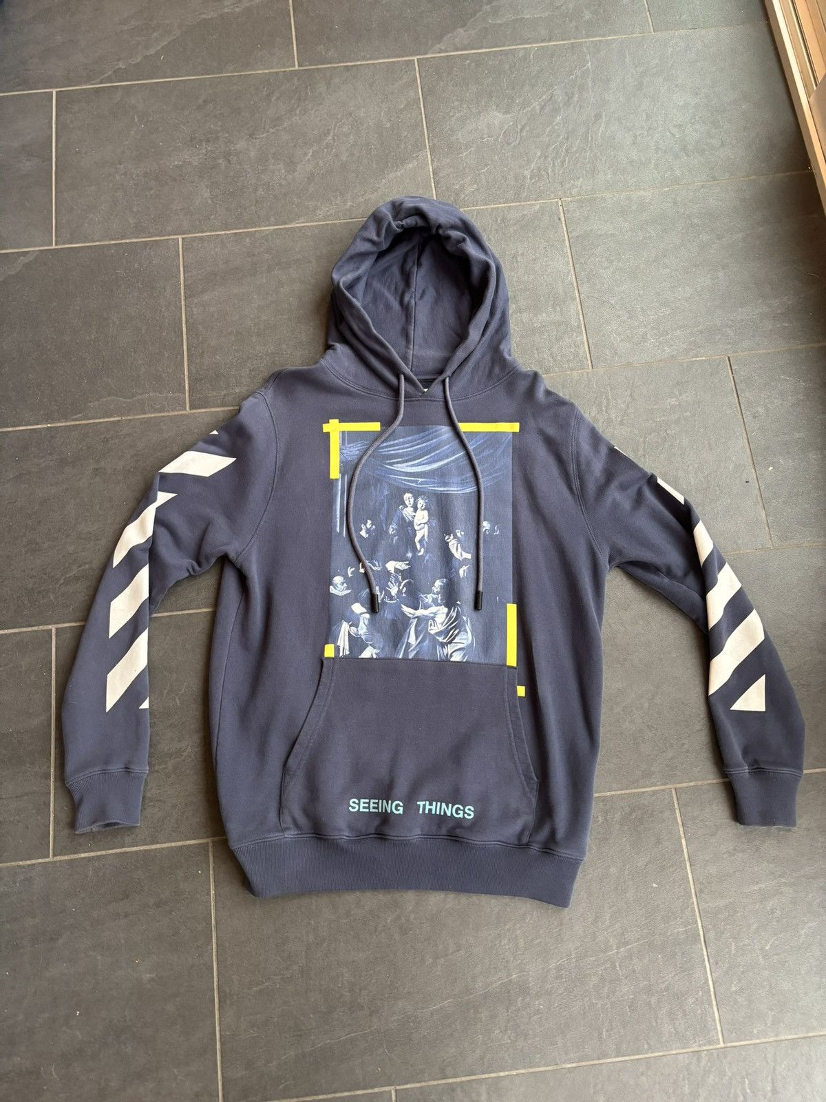 Off-White Off White Carvaggio “Seeing Things” Sweatshirt - Size Small Size US S / EU 44-46 / 1 - 1 Thumbnail