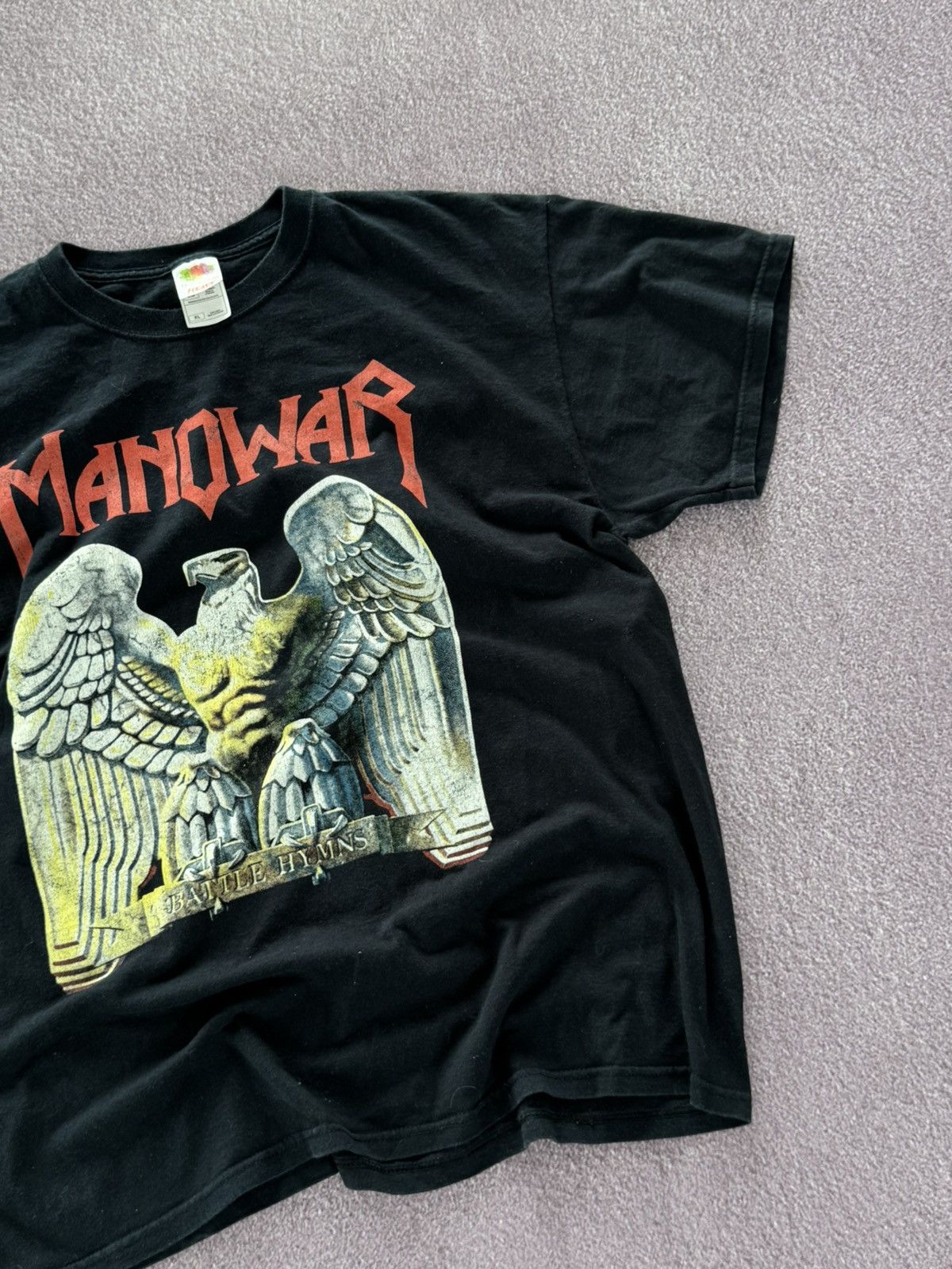 Band Tees Vintage 1990’s Manowar Punk Rock T-Shirt Size US XL / EU 56 / 4 - 5 Thumbnail
