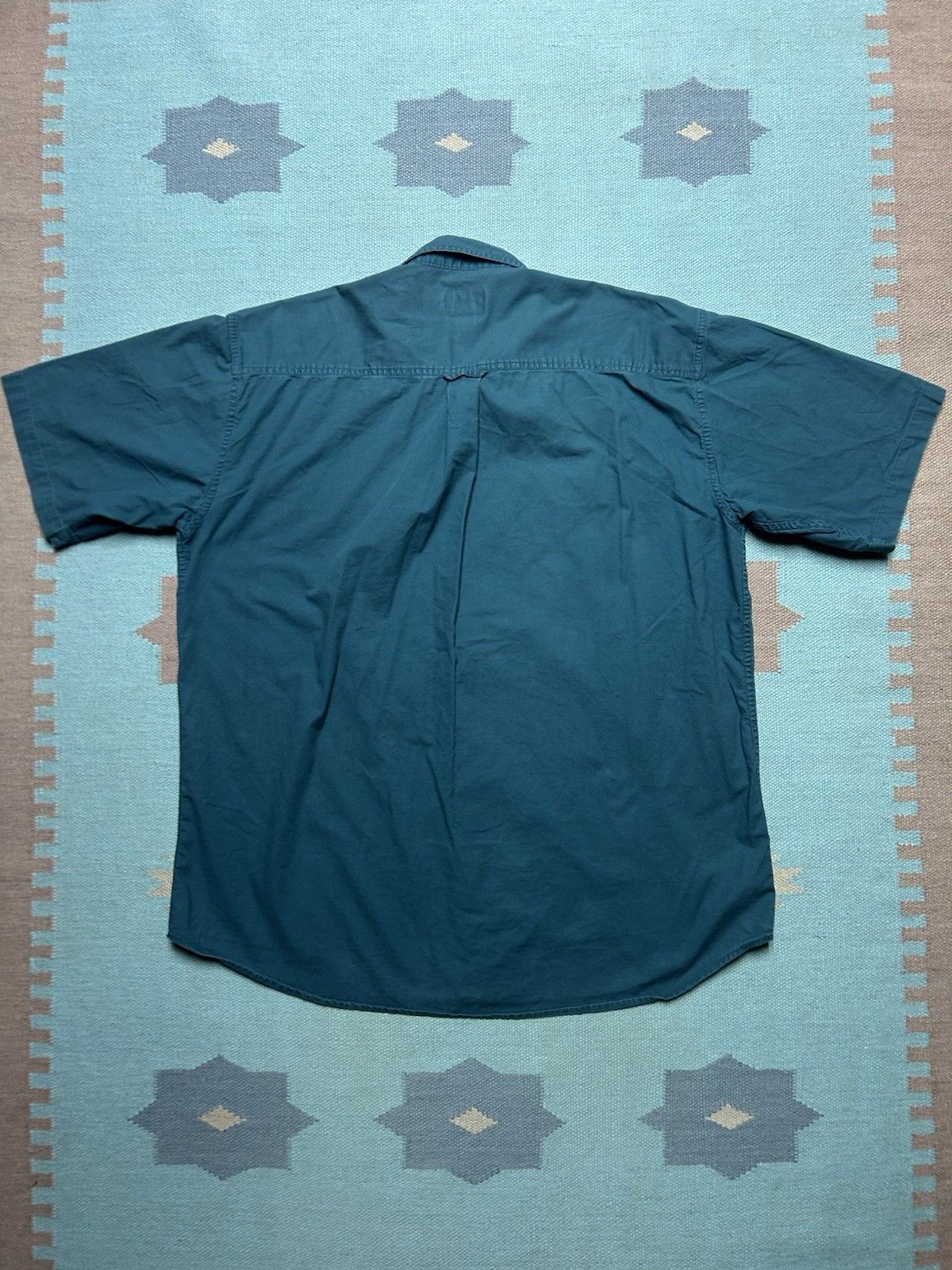 Vintage Vintage cabelas button shirt lightweight cotton teal XL tall Size US XL / EU 56 / 4 - 4 Thumbnail