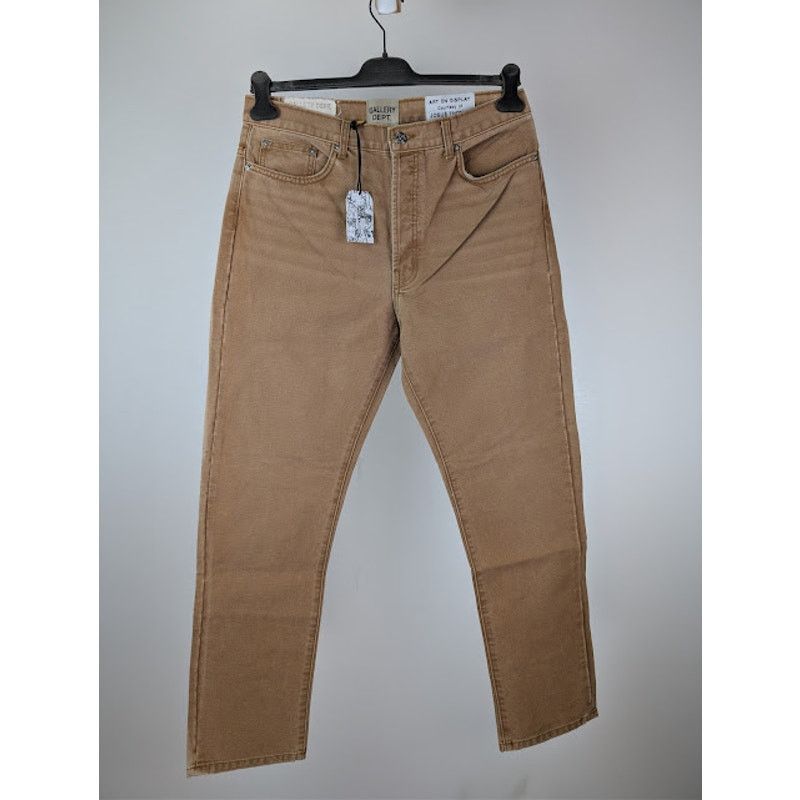 Gallery Dept. o1rshd1 5-Pocket Slim Denim Jeans in Tan Size US 32 / EU 48 - 1 Thumbnail