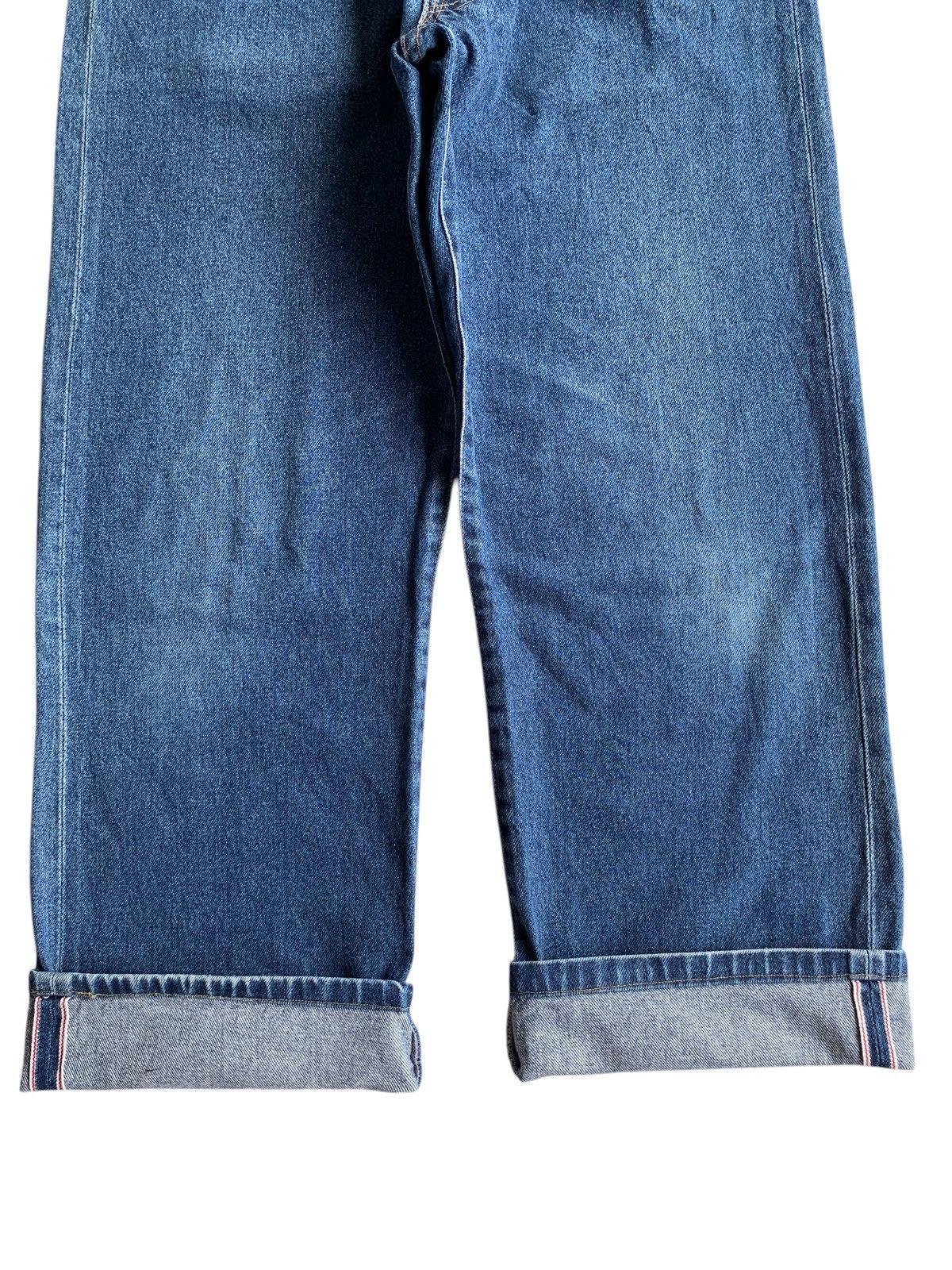 Japanese Brand × Jean DENIM EXCHANGE SELVEDGE BAGGY BUTTON FLY JAPANESE DENIM Size US 32 / EU 48 - 10 Thumbnail