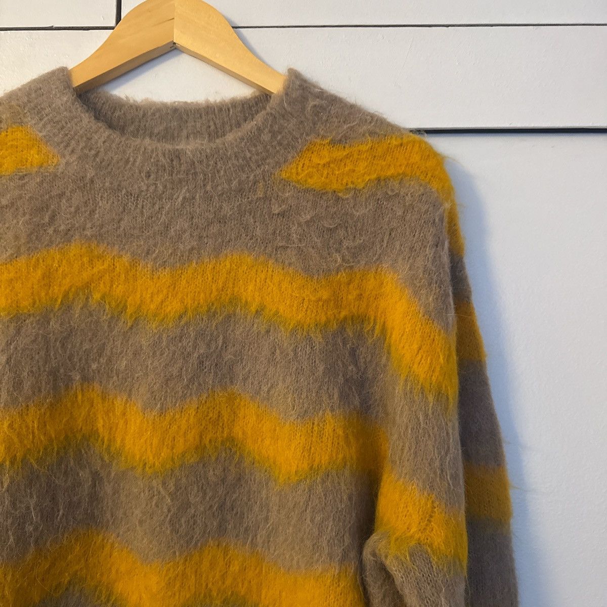 Acne Studios Rare yellow / beige mohair striped Acne Studios grail Size US L / EU 52-54 / 3 - 3 Thumbnail