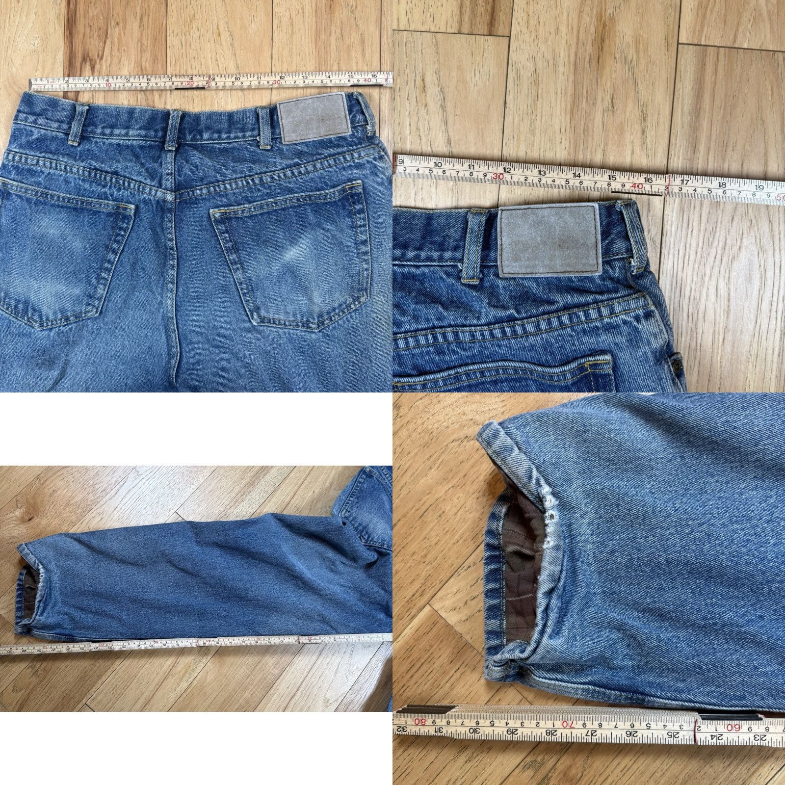 Vintage VINTAGE Cabela's Jeans Flannel Lined Blue Insulated 32x30 Mens Work Hunting Straight Jeans Size US 32 / EU 48 - 8 Thumbnail