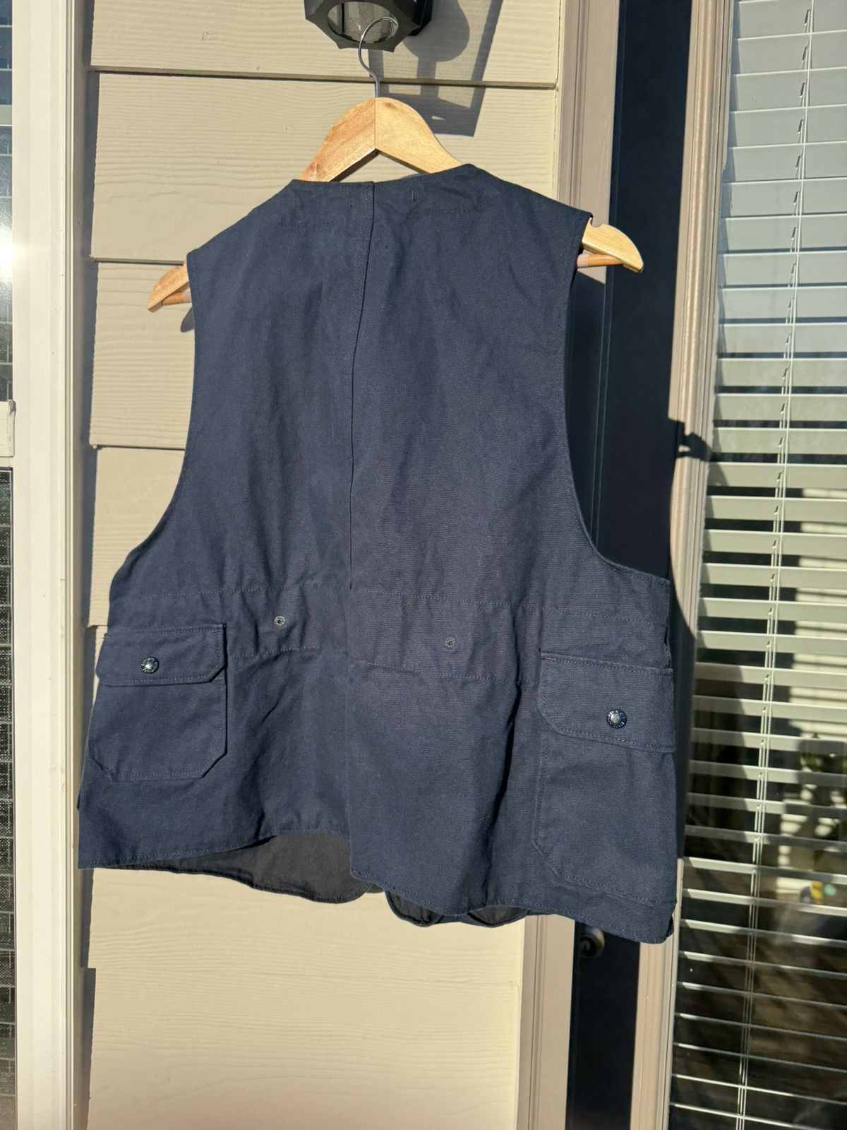 Engineered Garments Navy Canvas Vest FW17 Size US L / EU 52-54 / 3 - 2 Thumbnail