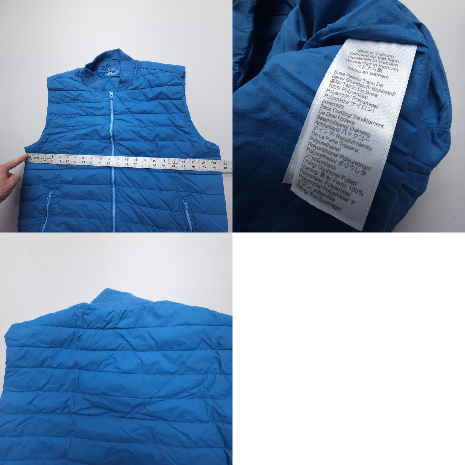 J.Crew J. Crew Performance Puffer Vest Mens Large Blue Quilted Insulated Hiking Golf - Shirt? Size US L / EU 52-54 / 3 - 8 Thumbnail