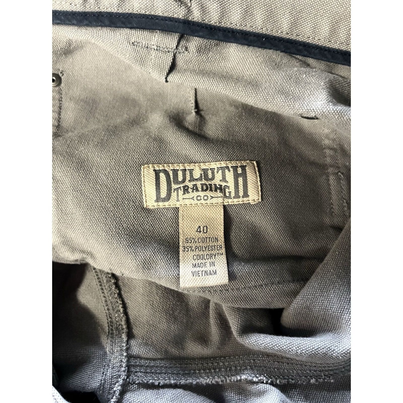 Vintage Duluth Mens Gray Canvas Work Shorts Size 40 Size US 40 / EU 56 - 3 Thumbnail