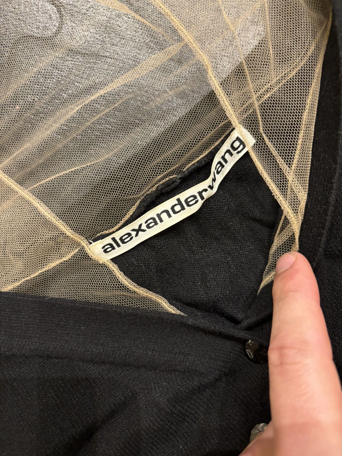 Alexander Wang Alexander Wang Sheer Yoke Cardigan Size XS / US 0-2 / IT 36-38 - 3 Thumbnail