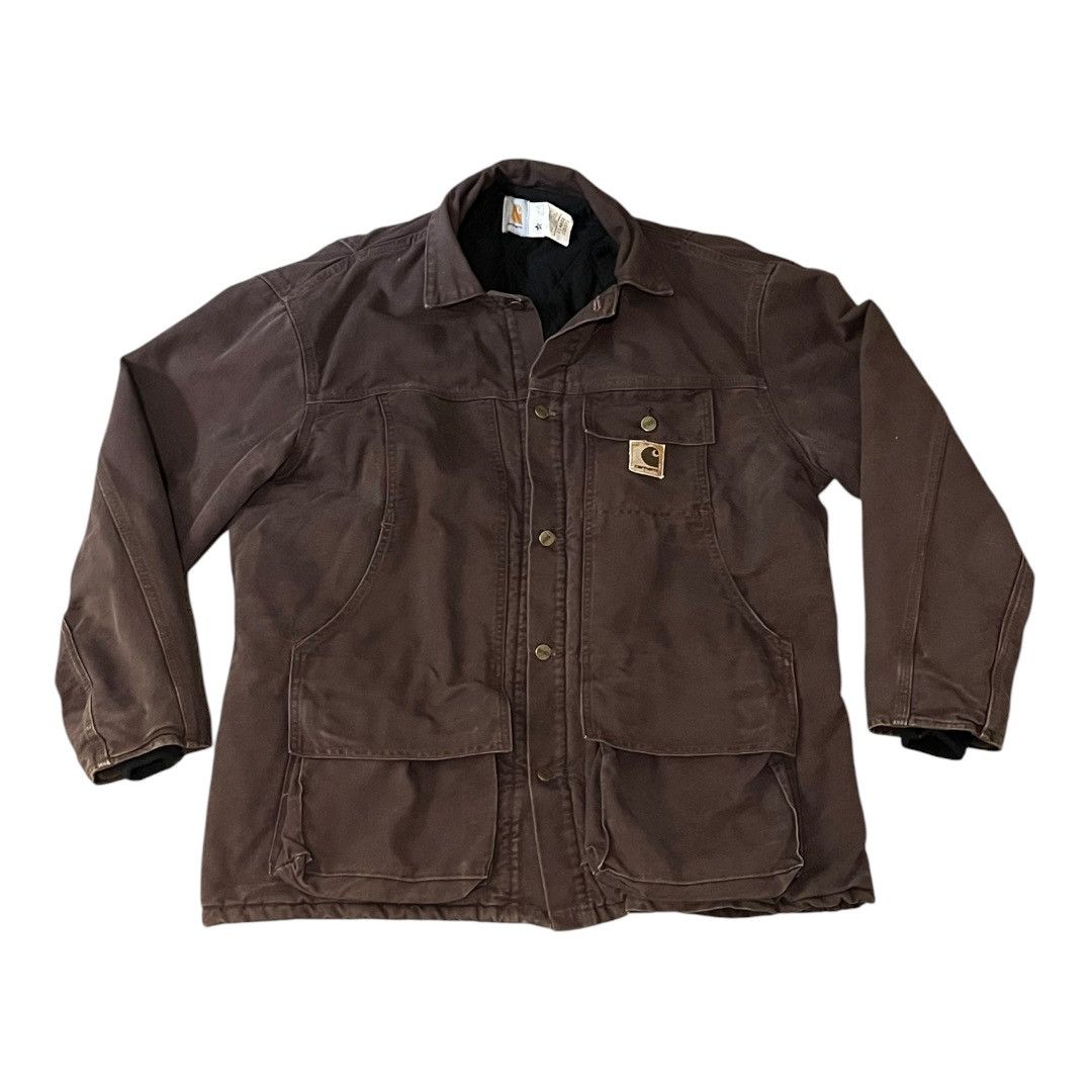 Carhartt VINTAGE Carhartt Quilted Lined Barn Chore Jacket Coat USA Size US XL / EU 56 / 4 - 1 Thumbnail