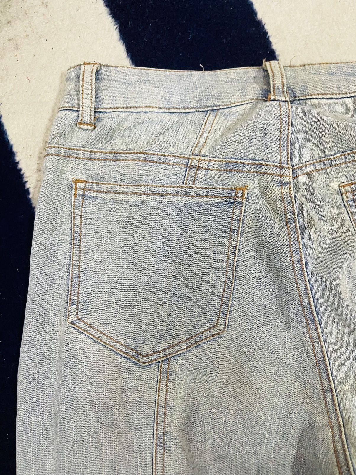 Japanese Brand Unbranded Flare Jeans Inspired Hysteric Glamour (14) Size 30" / US 8 / IT 44 - 6 Thumbnail