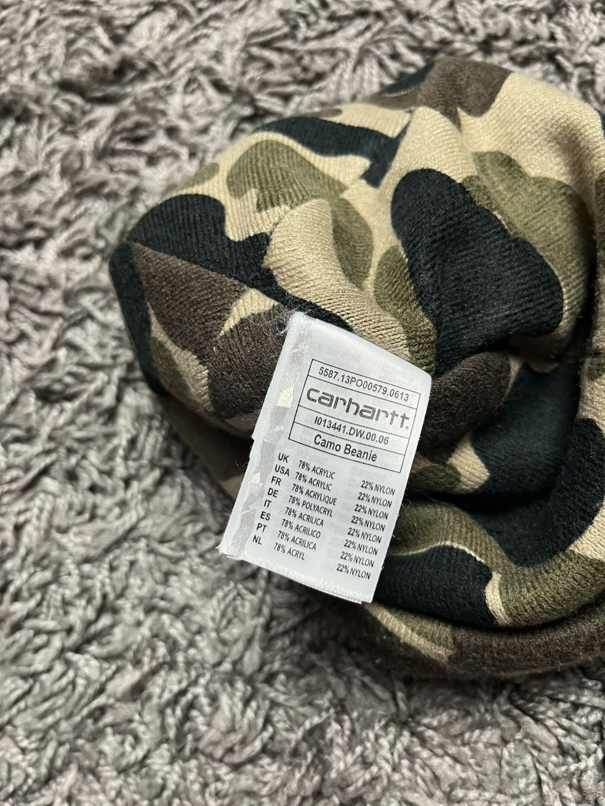 Carhartt Wip Carhartt WIP Camo Duck Beanie Hat Size ONE SIZE - 3 Thumbnail