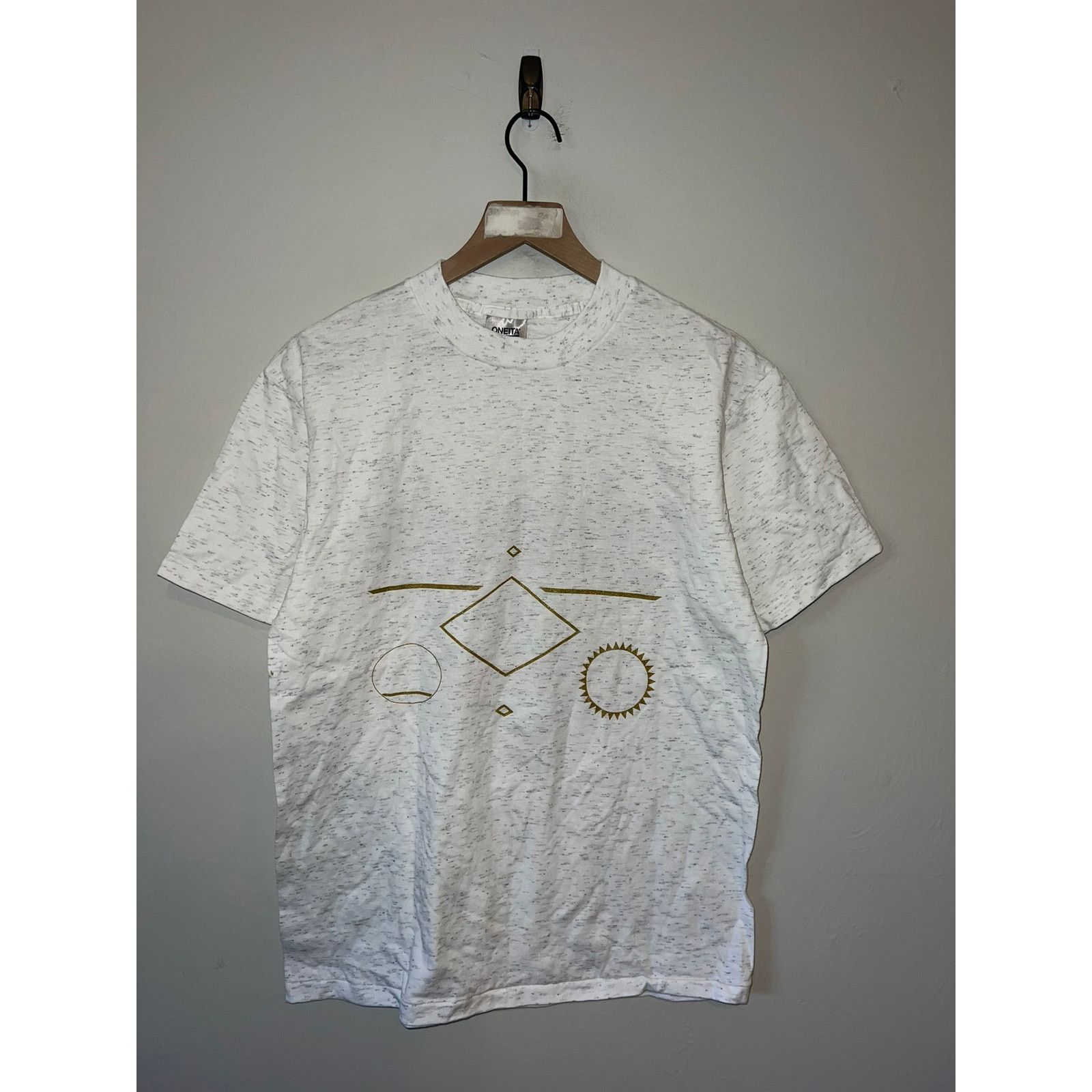 Vintage Vintage Test Print Mount Rushmore White Speckled M Tee Shirt Size US M / EU 48-50 / 2 - 8 Thumbnail