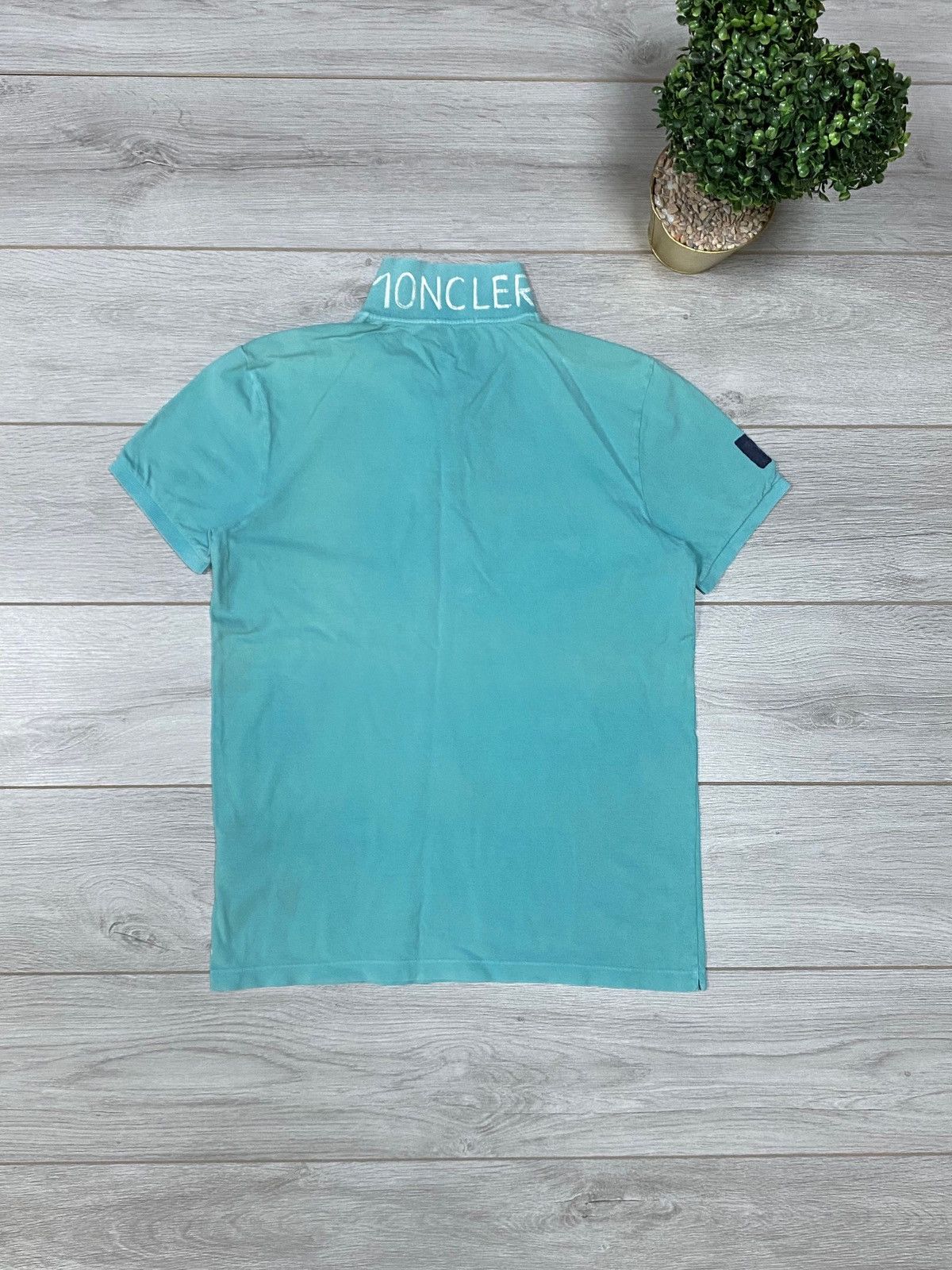 Moncler Moncler vintage France 🇫🇷 painted big logo polo Manica Corta Size US L / EU 52-54 / 3 - 2 Thumbnail
