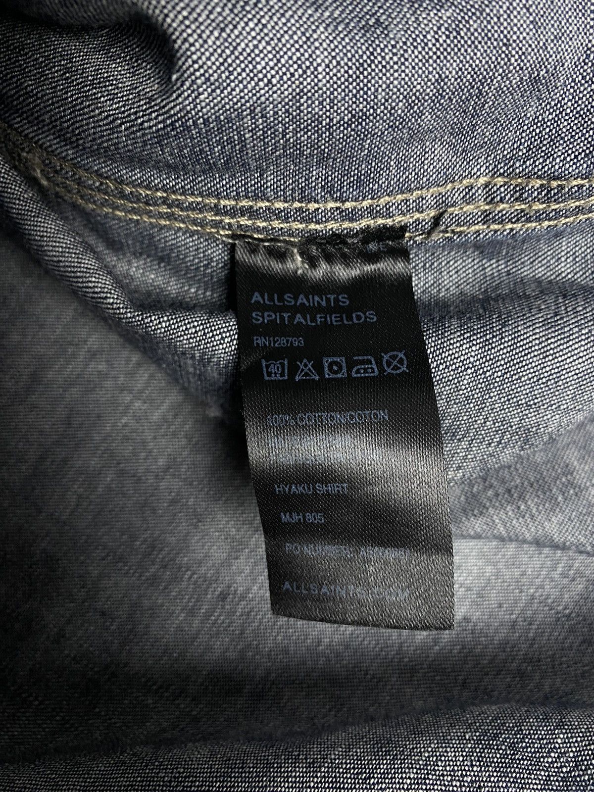 Allsaints 🚨 Allsaints vintage jeans button ups long sleeve shirt man M Size US M / EU 48-50 / 2 - 7 Thumbnail