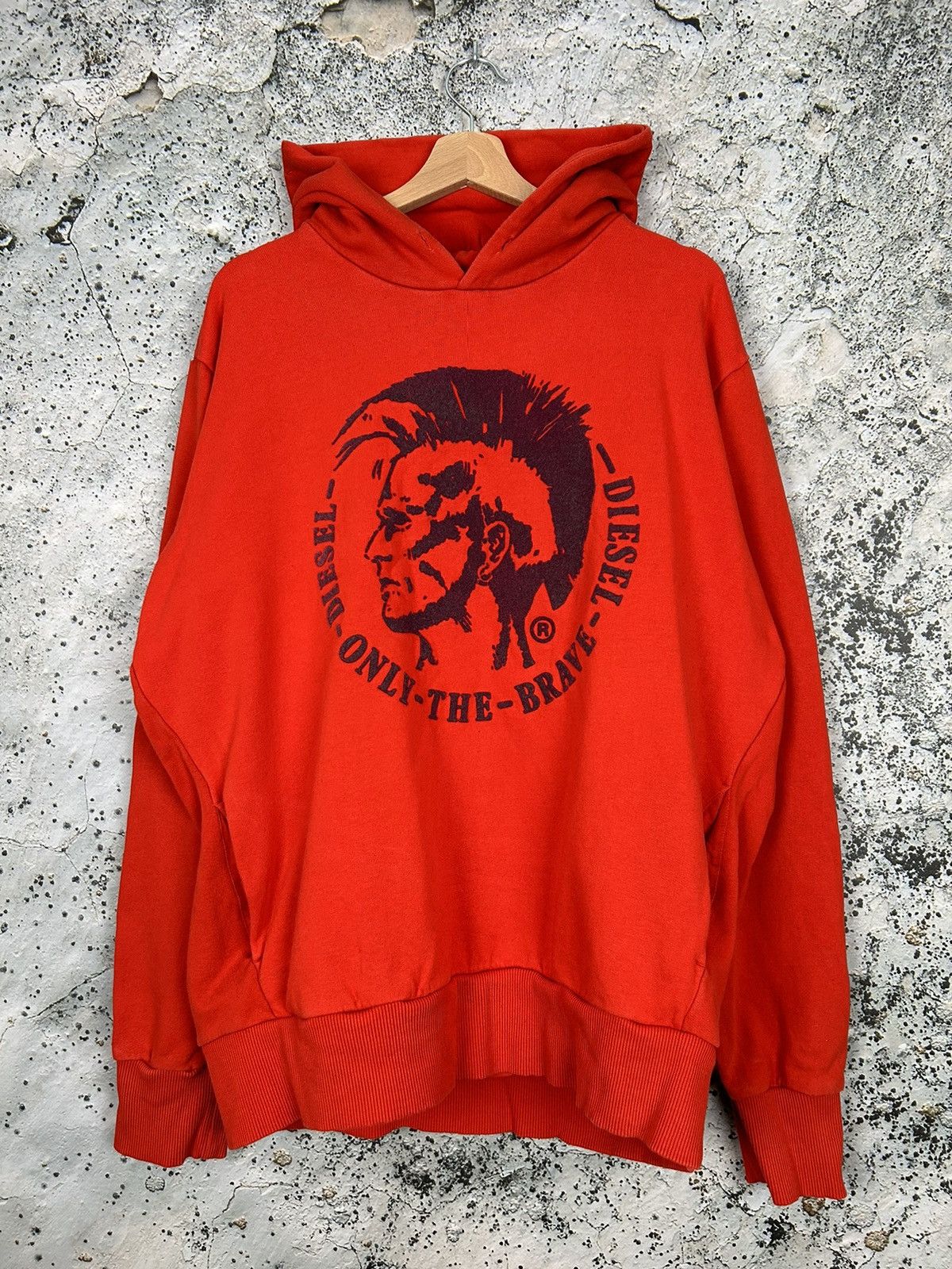 Diesel Vintage Diesel Y2K 00s Hoodie Logo Hype Rare Punk Grunge Size US XXL / EU 58 / 5 - 1 Thumbnail