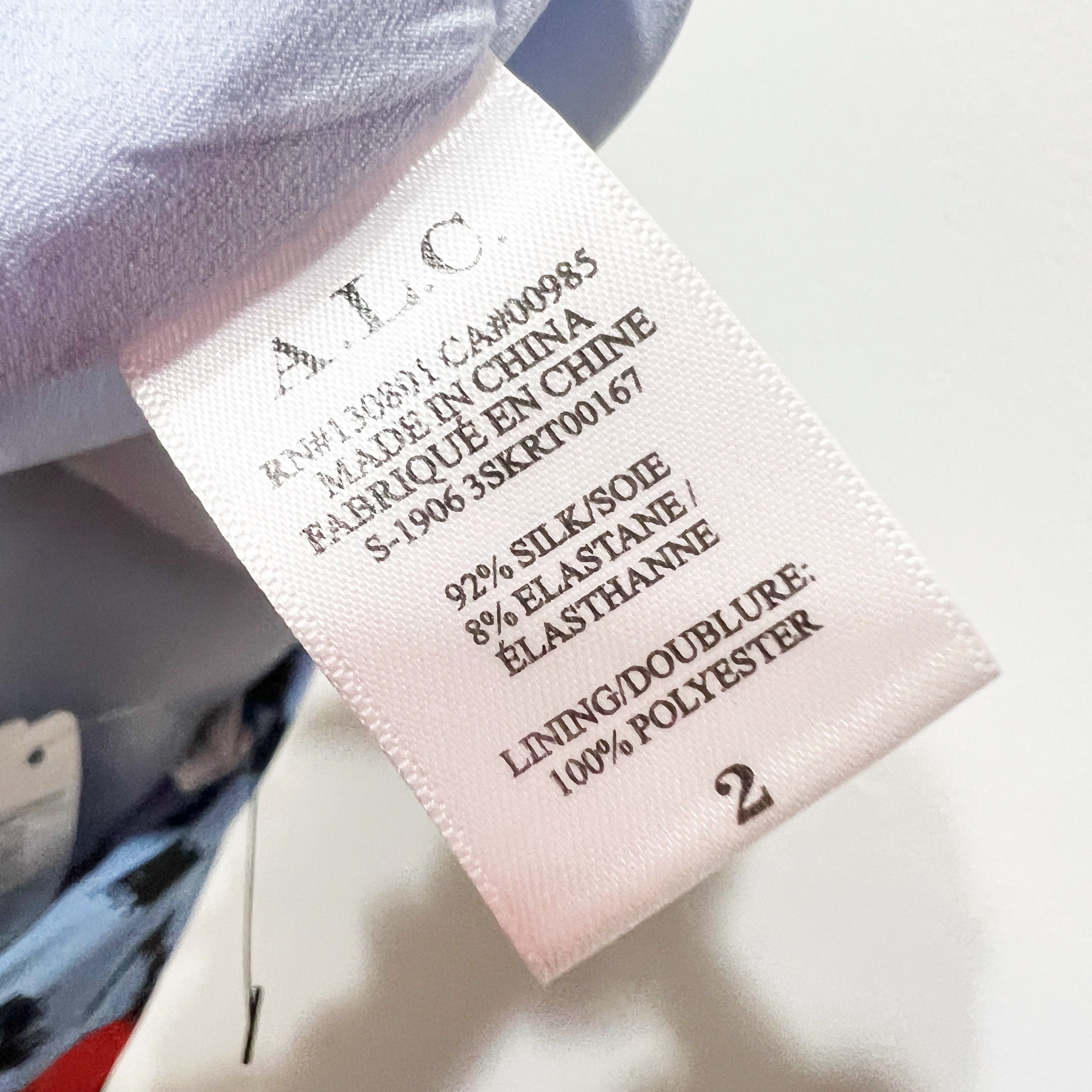 A.L.C. NEW A.L.C Geller Silk Stretch Chiffon Red Size 26" / US 2 / IT 38 - 3 Thumbnail