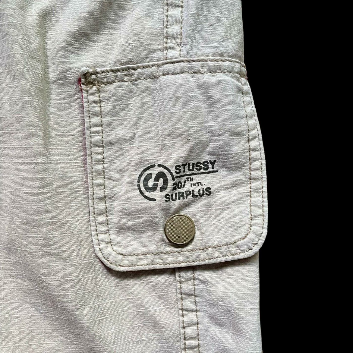 Stussy Vintage 90s Stussy Surplus Short Cargo Pants Size US 31 - 5 Thumbnail