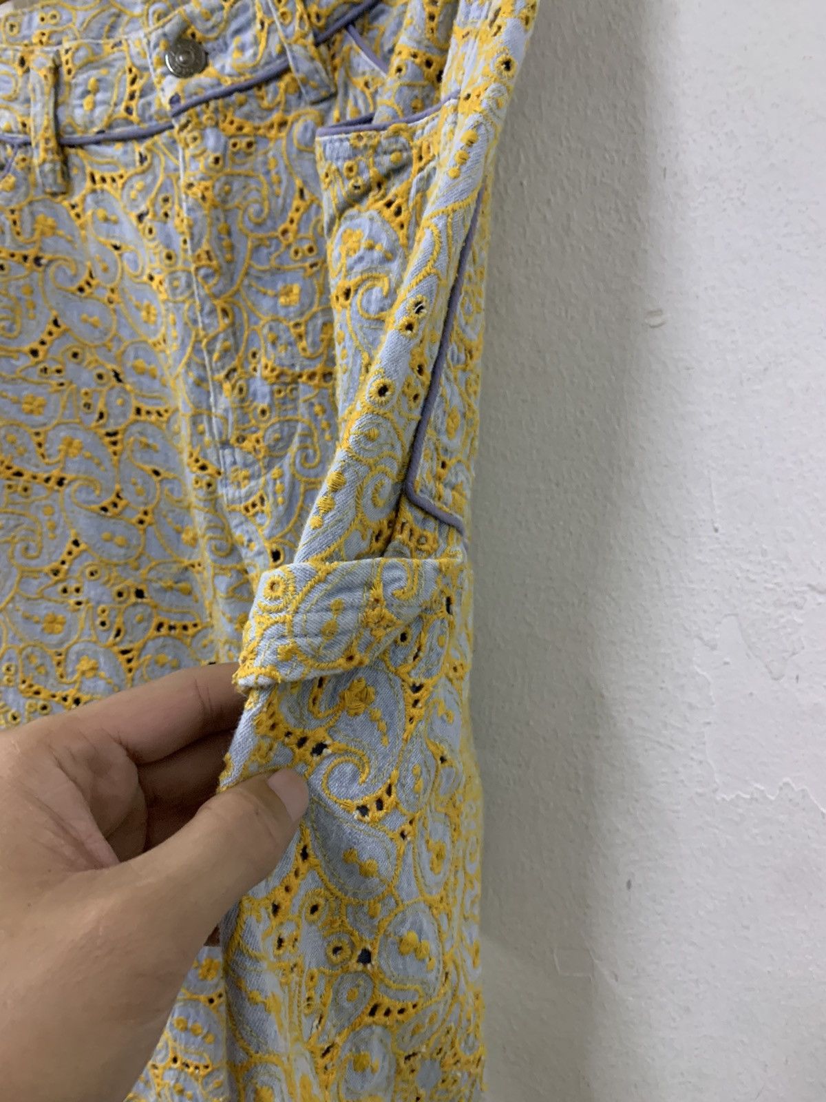 X-Girl RARE Carpenter Pants Paisley Embroidery Size 28" / US 6 / IT 42 - 5 Thumbnail