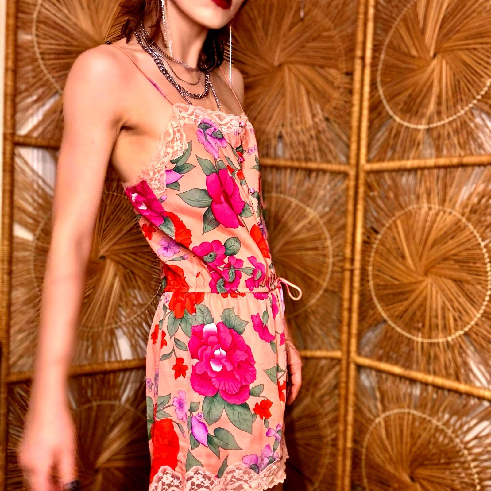 Victoria's Secret Vtg Y2K Pink Floral Victoria’s Secret Lingerie Set Size ONE SIZE - 3 Thumbnail