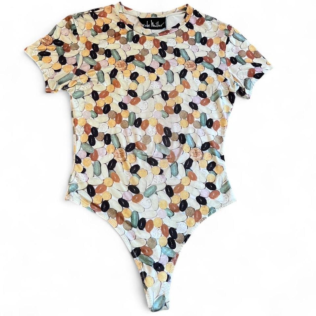 Nicole Miller NICOLE MILLER • RARE VINTAGE VITAMIN PHOTO PRINT BODYSUIT S Size S / US 4 / IT 40 - 2 Thumbnail