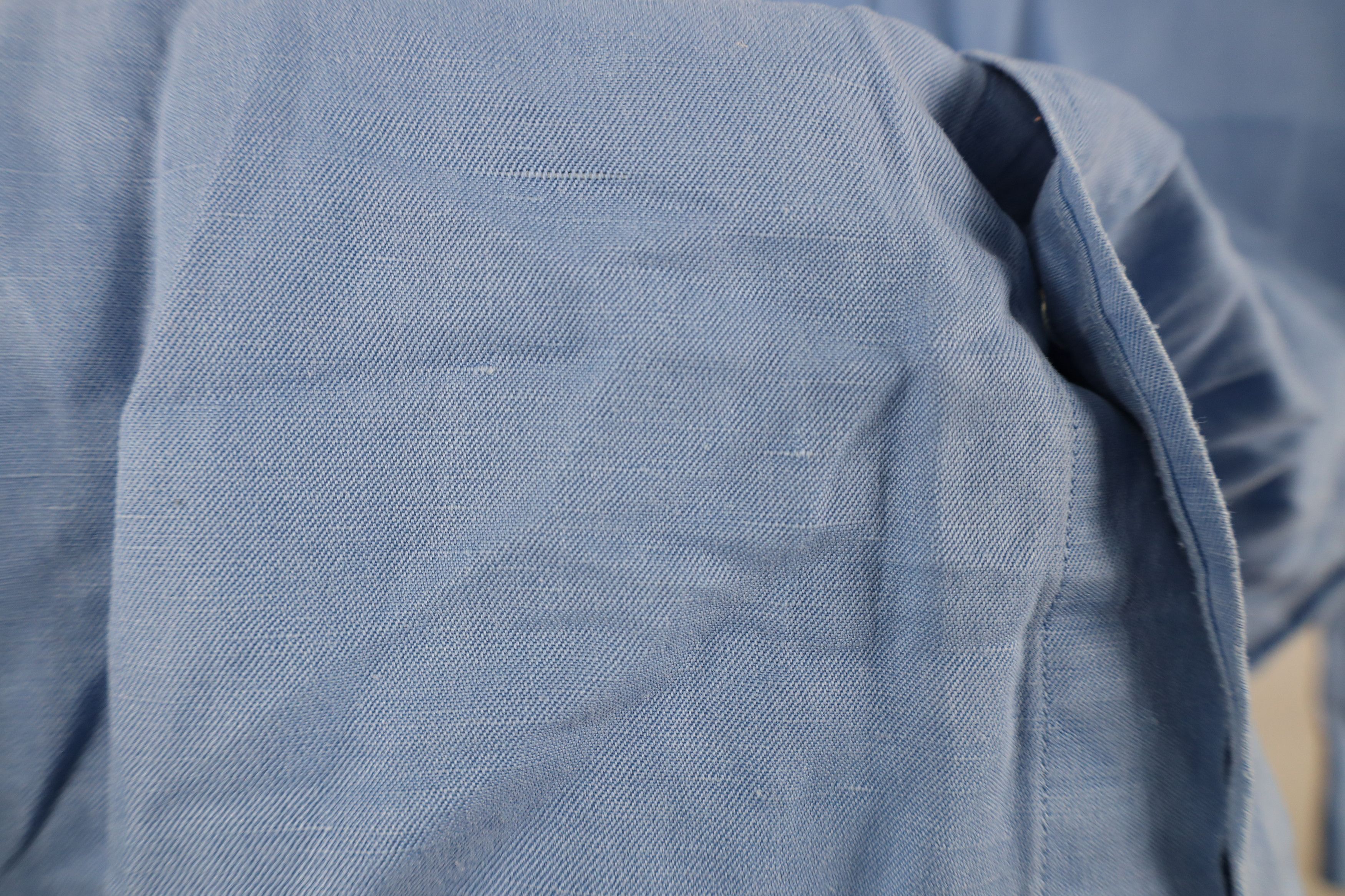 Polo Ralph Lauren Vintage 90s Ralph Lauren Silk Linen Button Down Shirt Blue Size US L / EU 52-54 / 3 - 5 Thumbnail