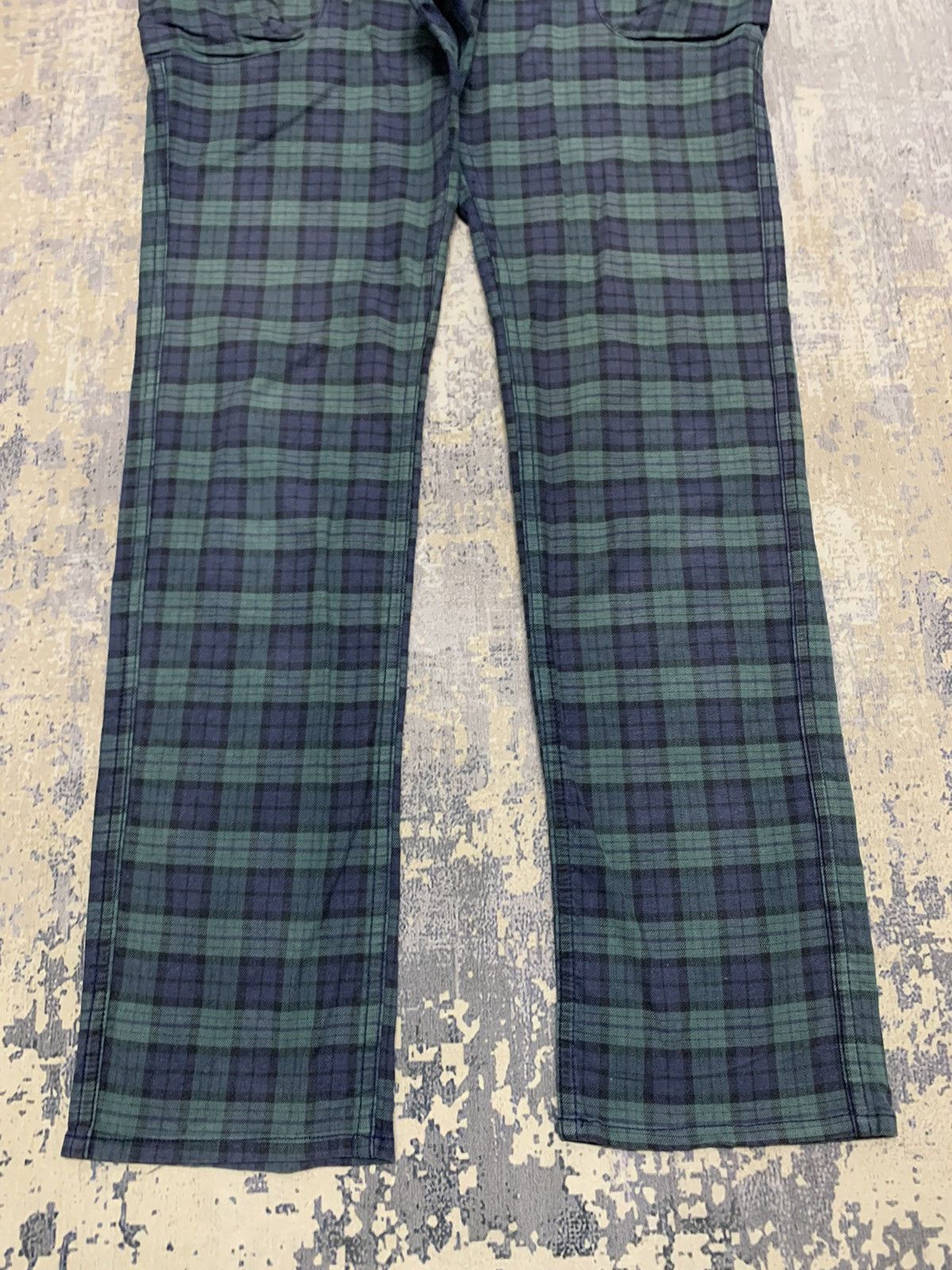Japanese Brand Japanese Brand Masaki Matsushima Green Checkered Pant Size US 32 / EU 48 - 4 Thumbnail
