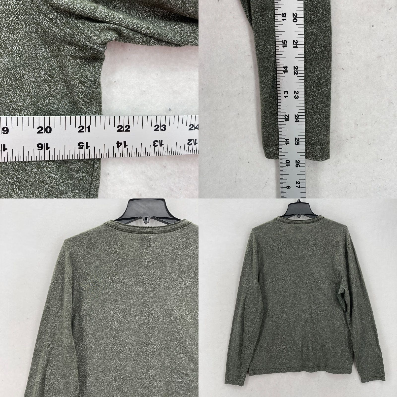 Abercrombie & Fitch Abercrombie & Fitch Muscle Henley Long Sleeve T Shirt Mens XL Green Preppy Size US XL / EU 56 / 4 - 8 Thumbnail