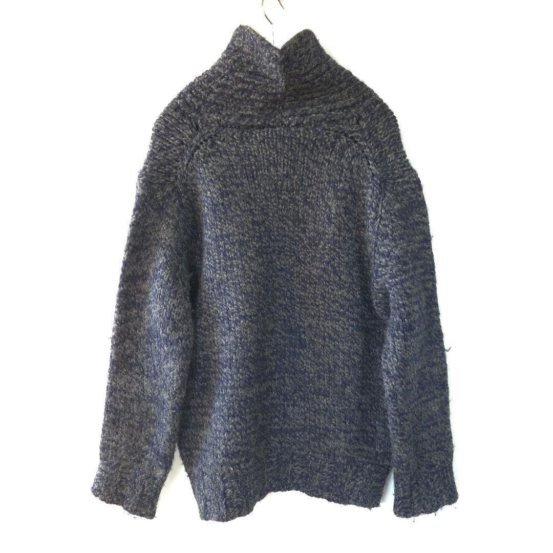 Dries Van Noten DRIES VAN NOTEN 1998 Fall/Winter Wool V-Neck Knit Sweater Size US L / EU 52-54 / 3 - 2 Thumbnail