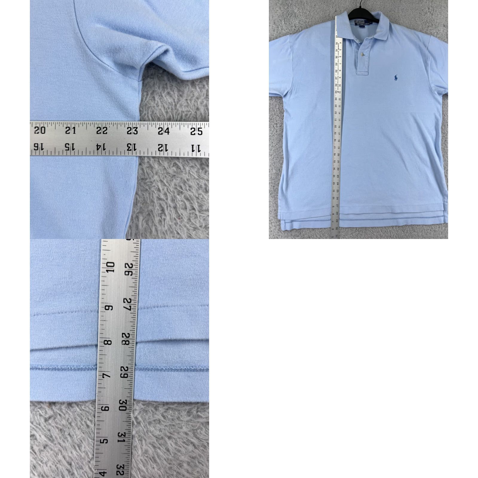 Polo Ralph Lauren Polo Ralph Lauren Shirt Mens Large Blue 100% Cotton Jersey Fabric Golf Golfer Size US L / EU 52-54 / 3 - 9 Thumbnail