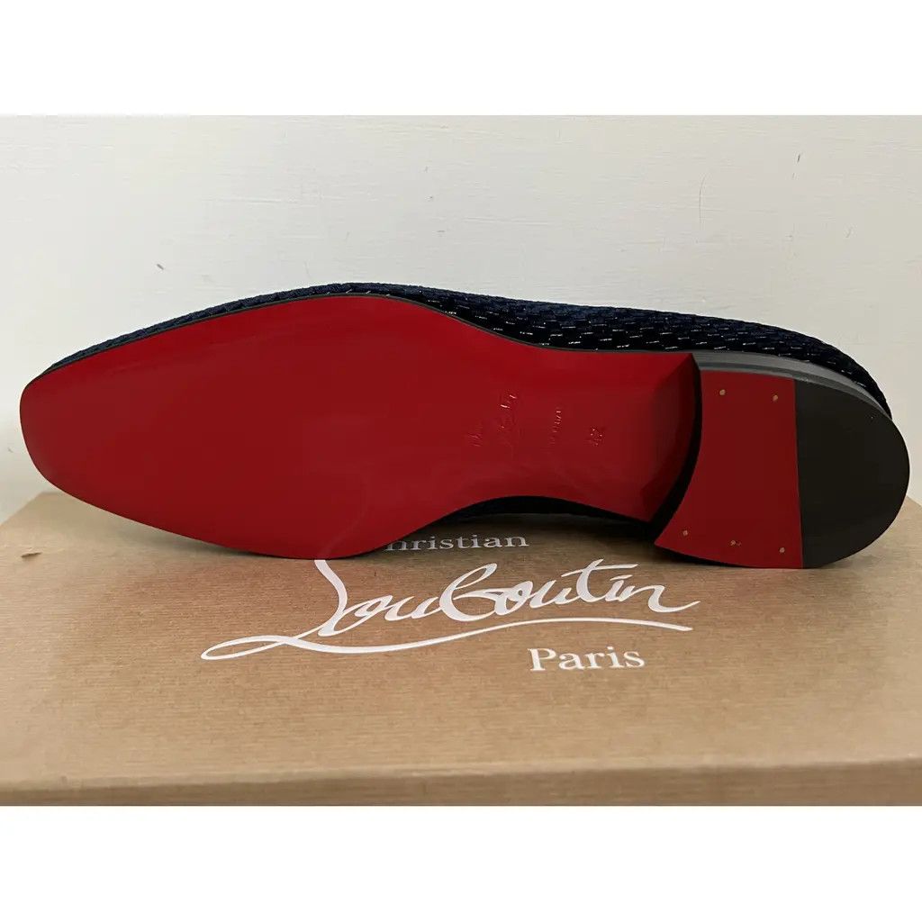 Christian Louboutin o1w1db10425 Flats in Navy Size US 12 / EU 45 - 7 Thumbnail