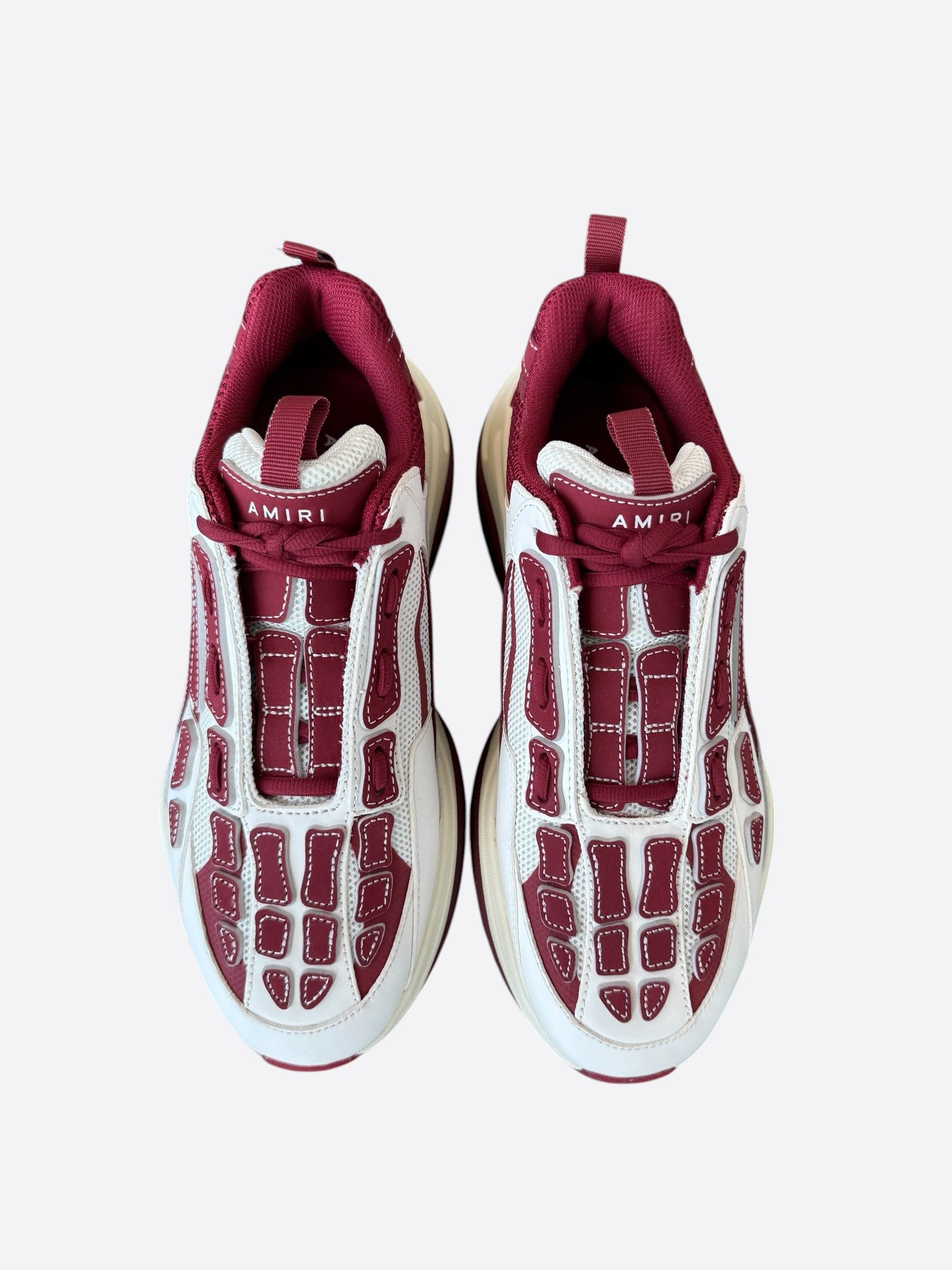 Amiri Amiri White & Red Bones Runners Size US 9 / EU 42 - 2 Thumbnail