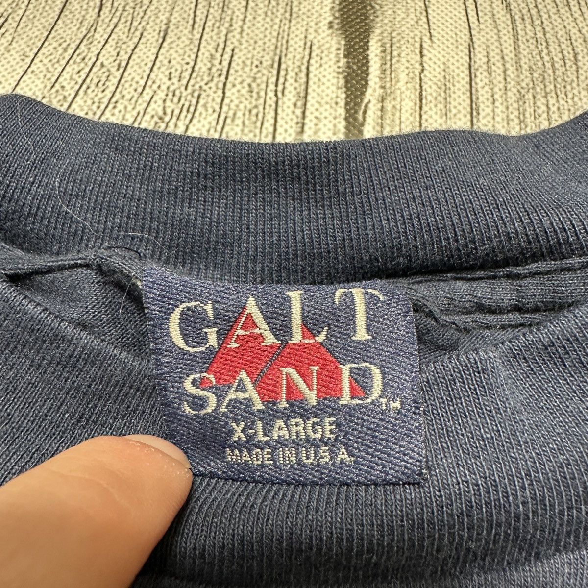 Vintage Vintage Navy tee Size US XL / EU 56 / 4 - 4 Thumbnail