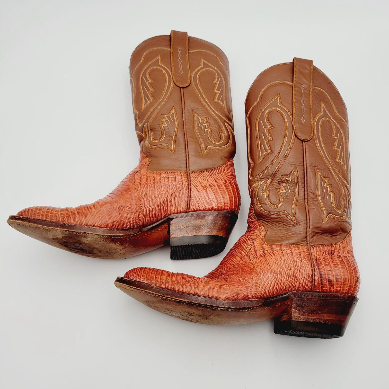 Vintage Cowtown Boots Lizard Cowboy Boots Sz 8 E Model 840 Exotic Size US 8 / EU 41 - 4 Thumbnail