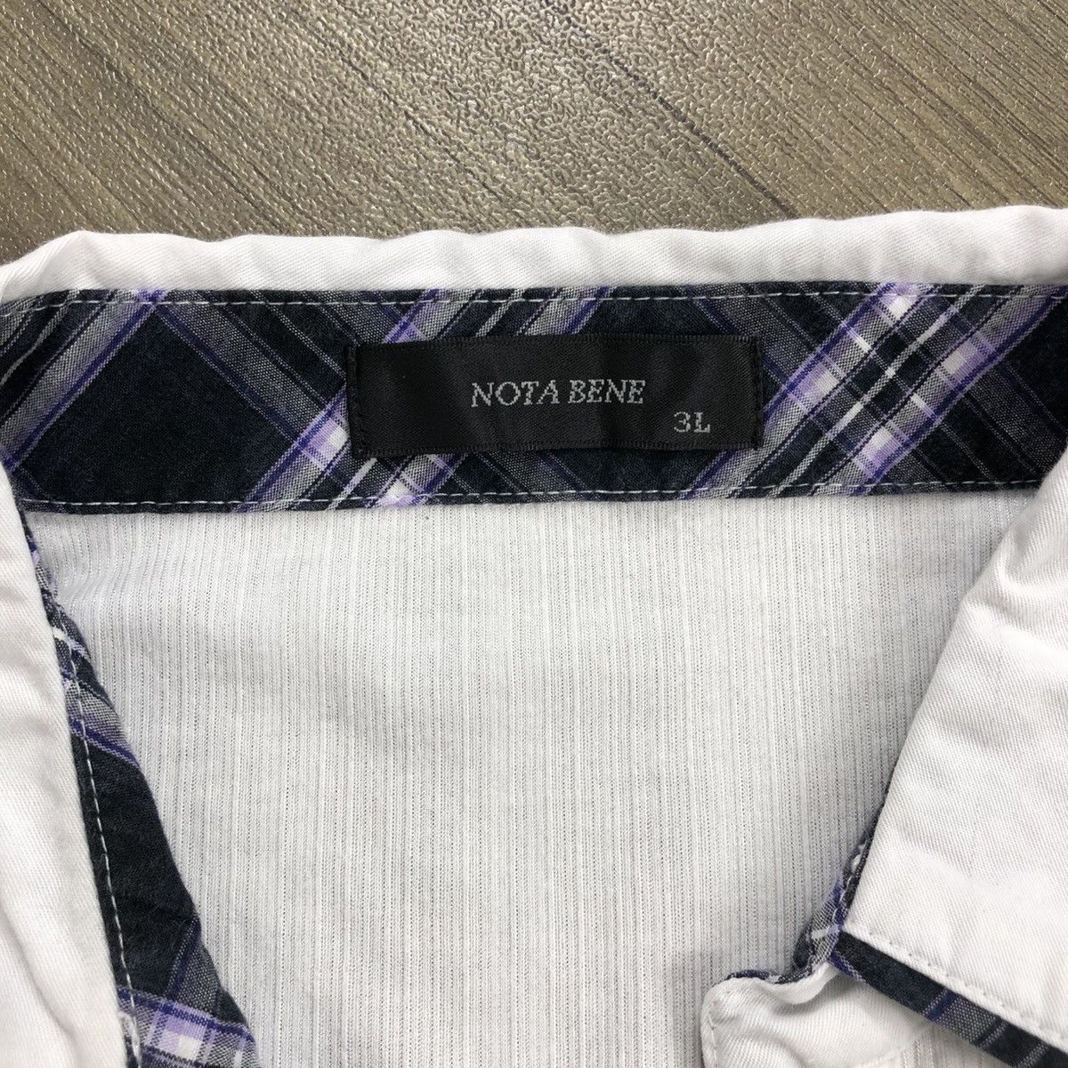 Japanese Brand 2000s Notabene Double Layers Button Tee Size US XXL / EU 58 / 5 - 7 Thumbnail