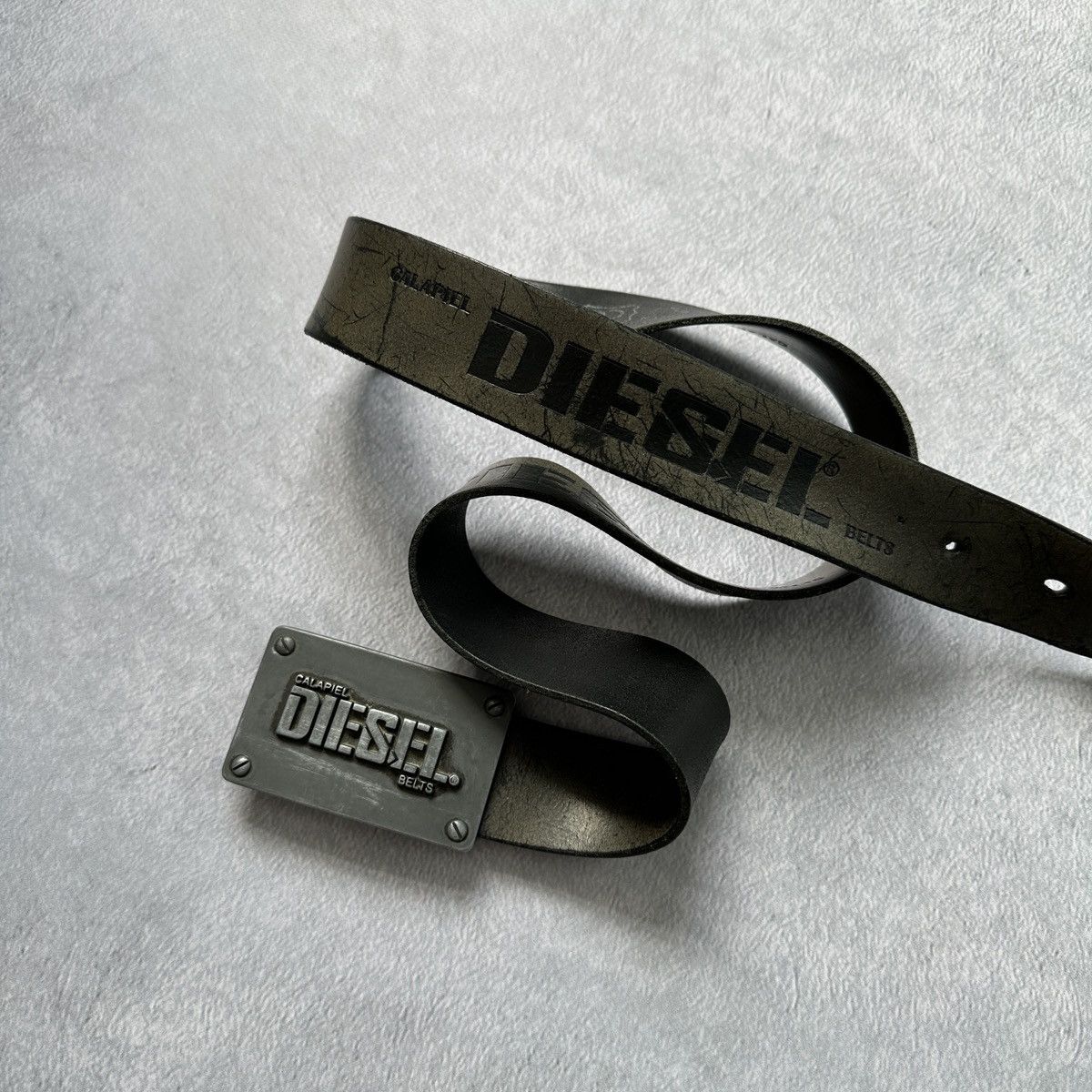 Diesel Vintage Diesel Leather Belt 105 cm | Grailed